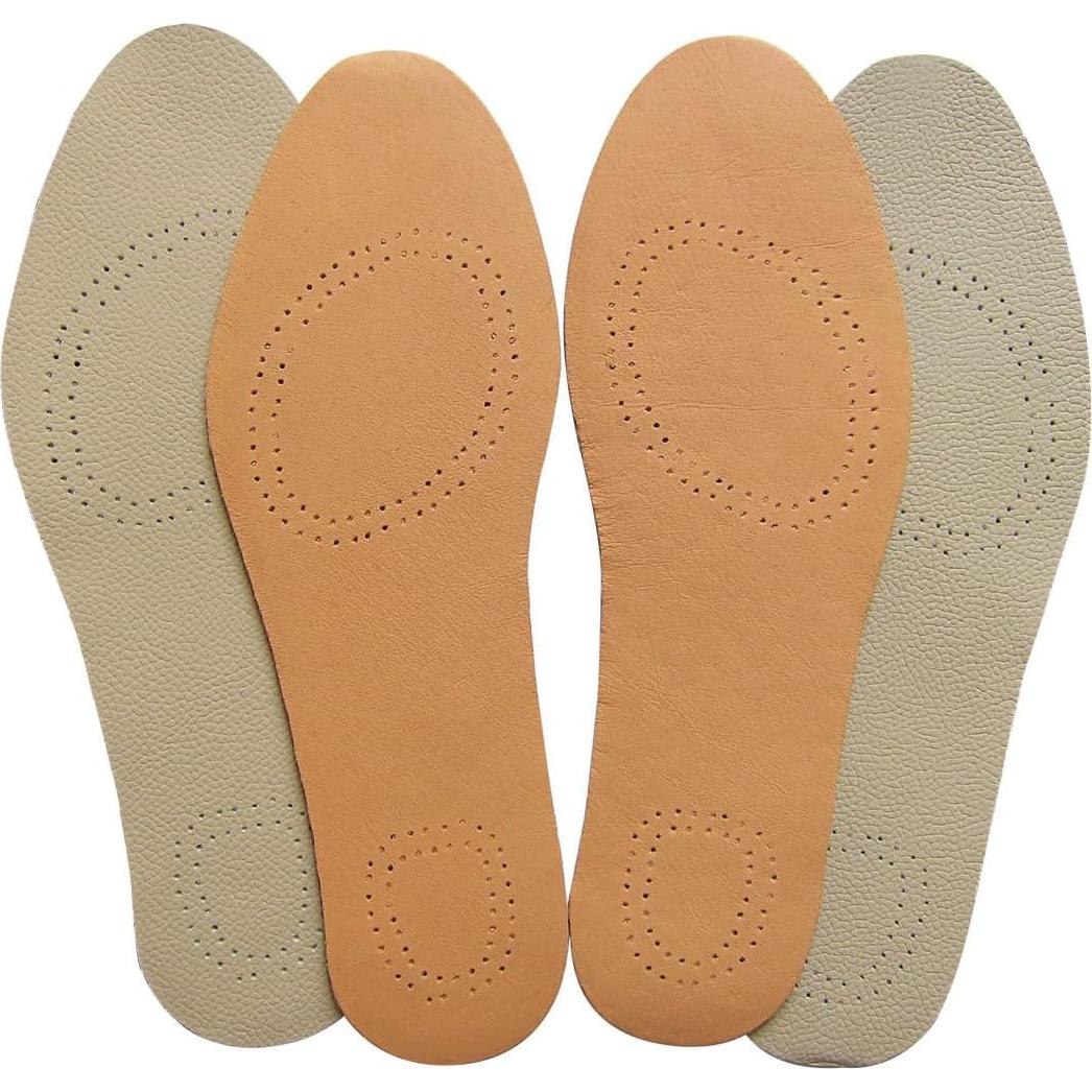 Plantillas de Cuero Bellcon para Mujeres 6-7 M US Marrón y Beige