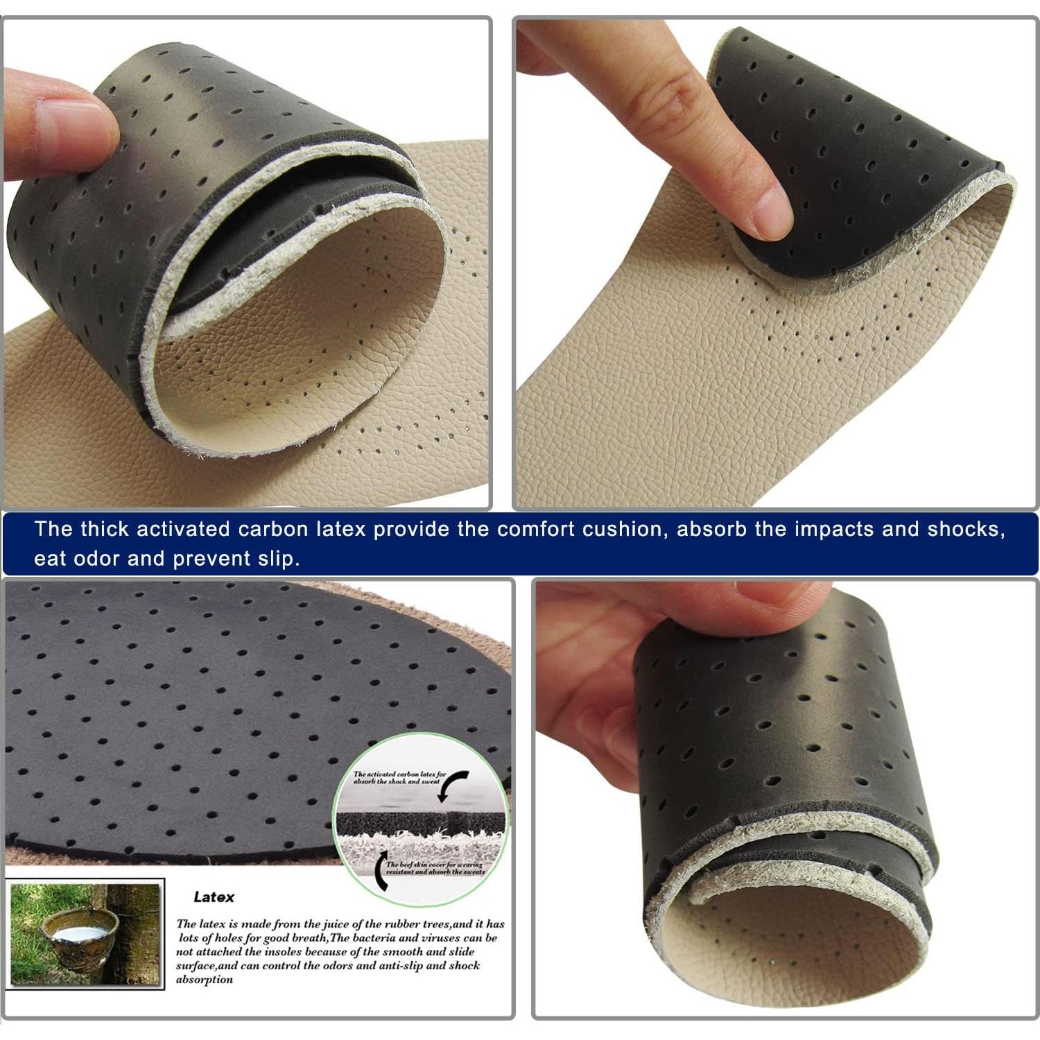 Plantillas de Cuero Bellcon para Mujeres 6-7 M US Marrón y Beige