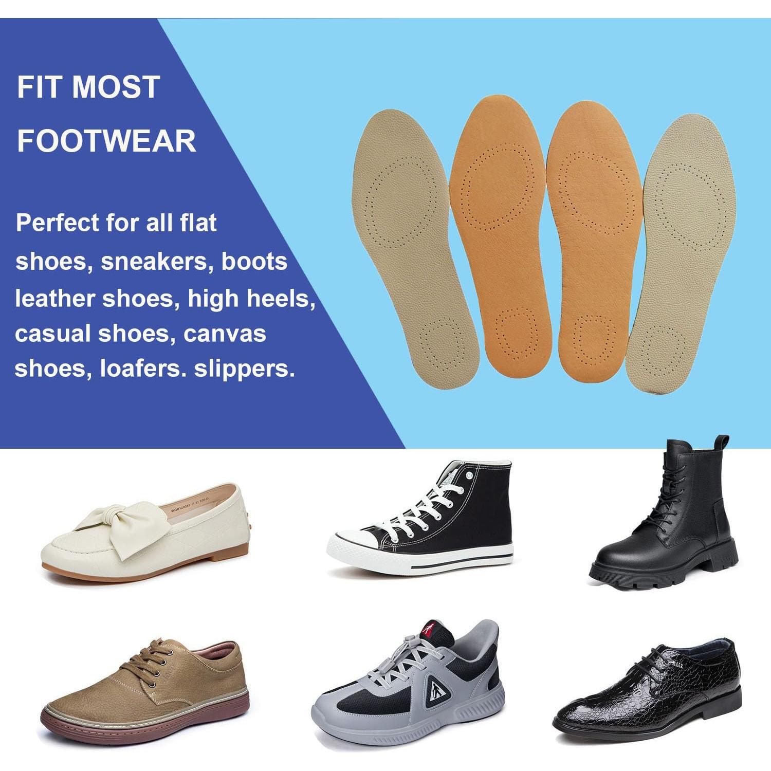 Plantillas de Cuero Bellcon para Mujeres 6-7 M US Marrón y Beige