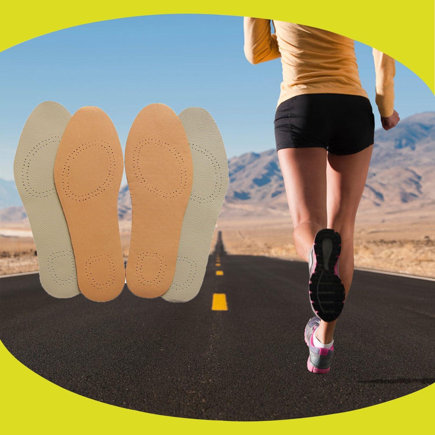 Plantillas de Cuero Bellcon para Mujeres 6-7 M US Marrón y Beige