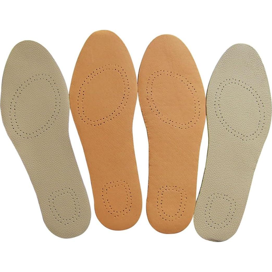 Plantillas de Cuero Bellcon para Mujeres 6-7 M US Marrón y Beige