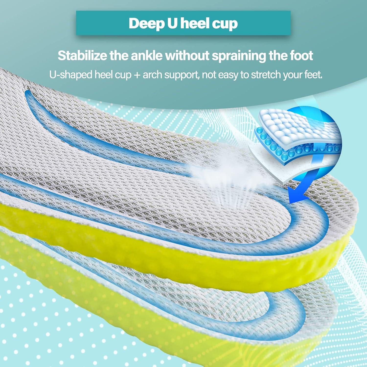 Plantillas de Espuma con Memoria WLLHYF 27x9cm Antideslizantes