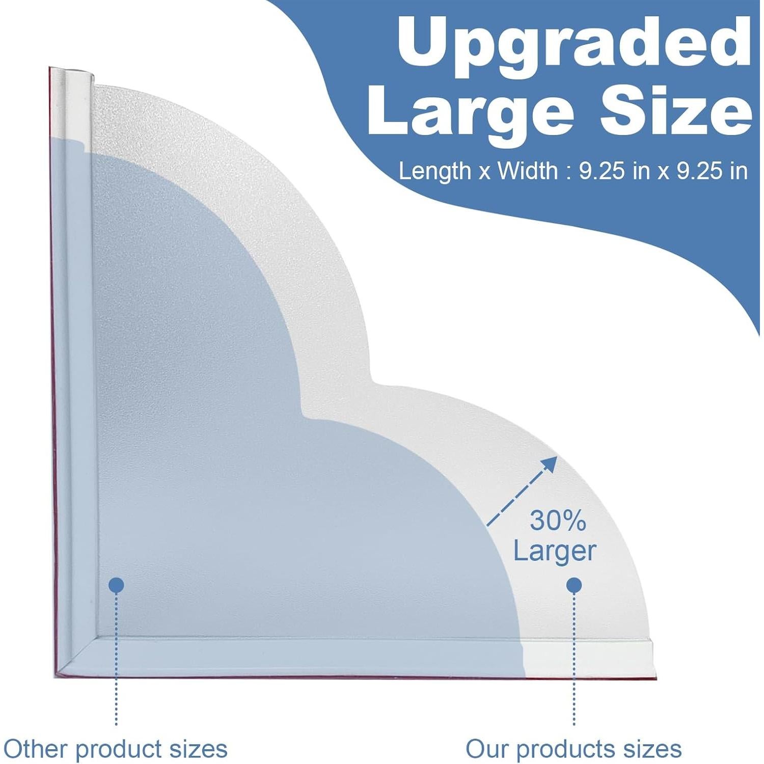 Paquete de 2 Protectores de Salpicaduras Ducha CHIAOJIHE 23.5x23.5cm