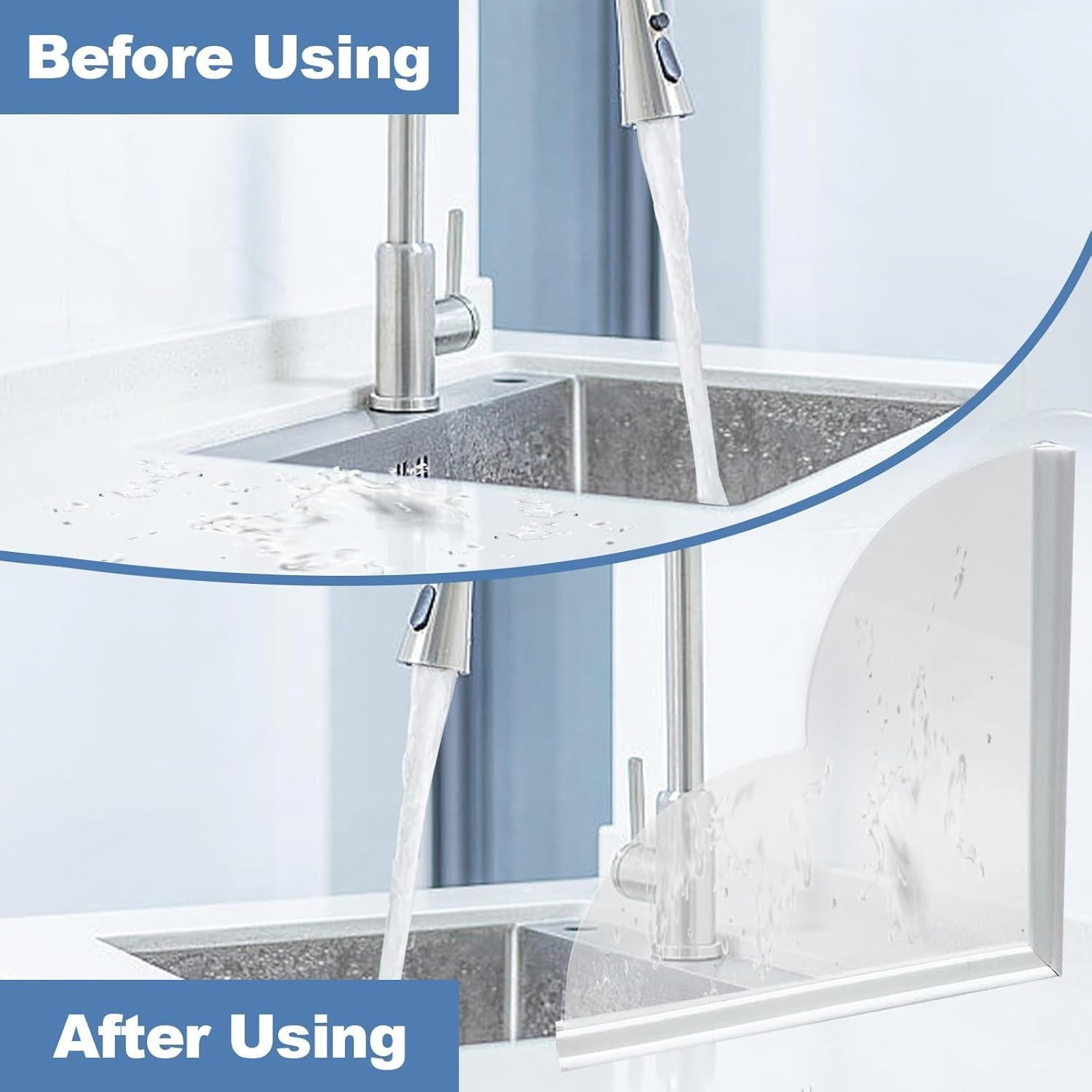 Paquete de 2 Protectores de Salpicaduras Ducha CHIAOJIHE 23.5x23.5cm