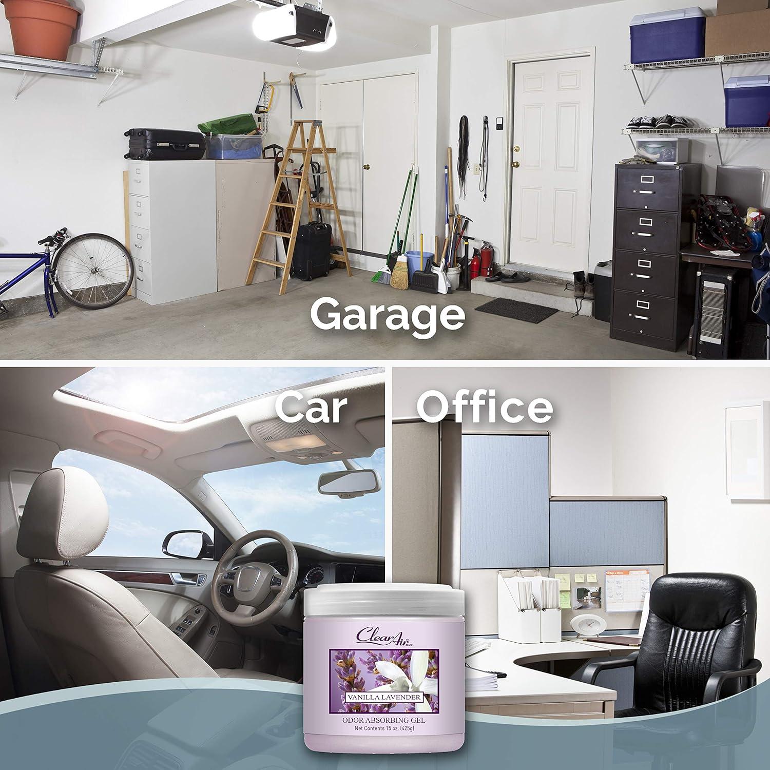 Gel Absorbente de Olores Clear Air - 425 g - Aroma Lavanda y Vainilla