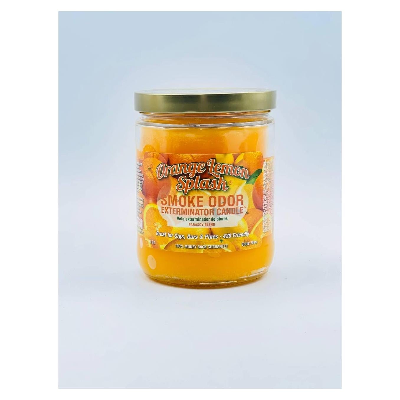 Candelas Exterminador de Olores de Humo Naranja Limón 10cm