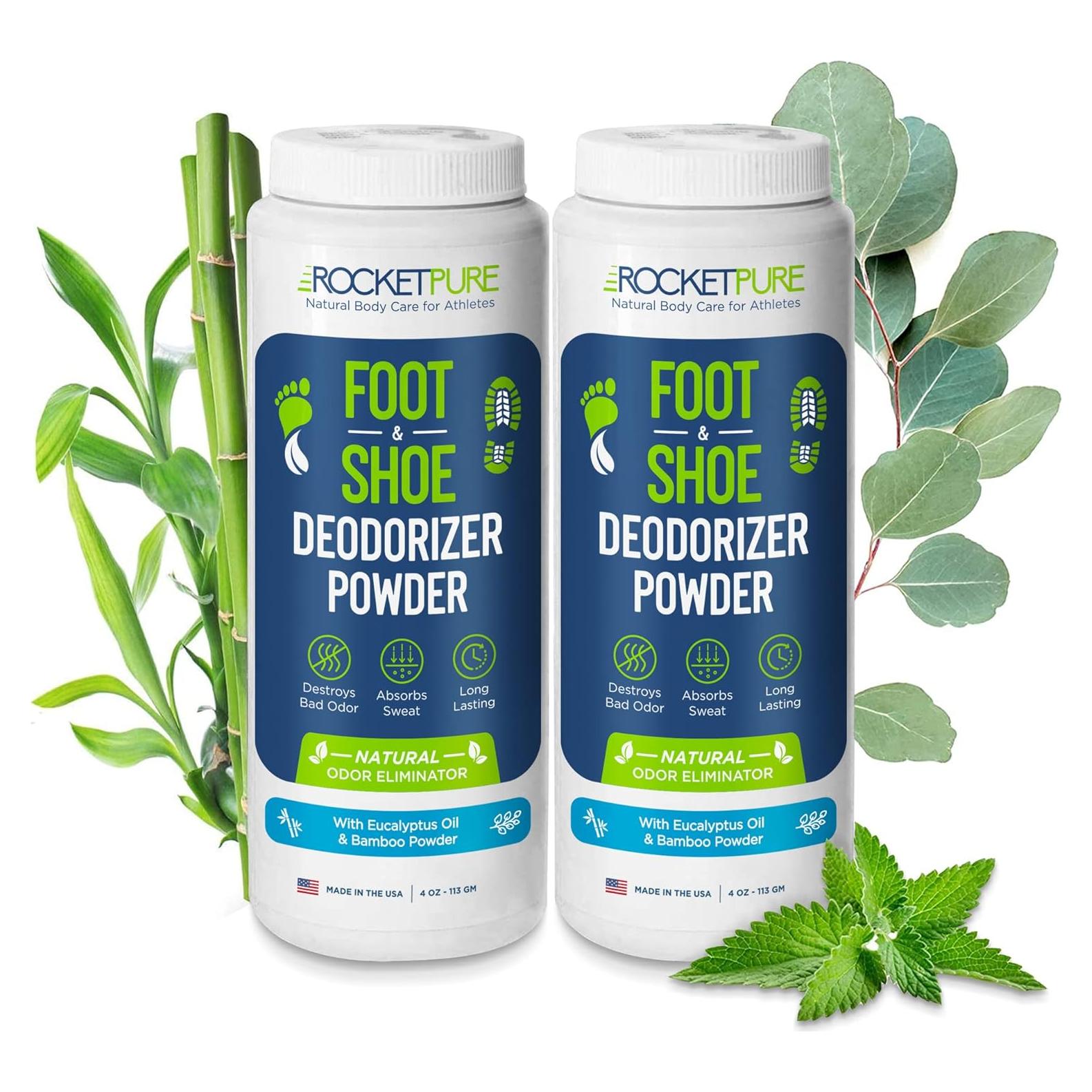 Desodorante en Polvo Natural Rocket Pure Eucalipto 113g 2-Pack