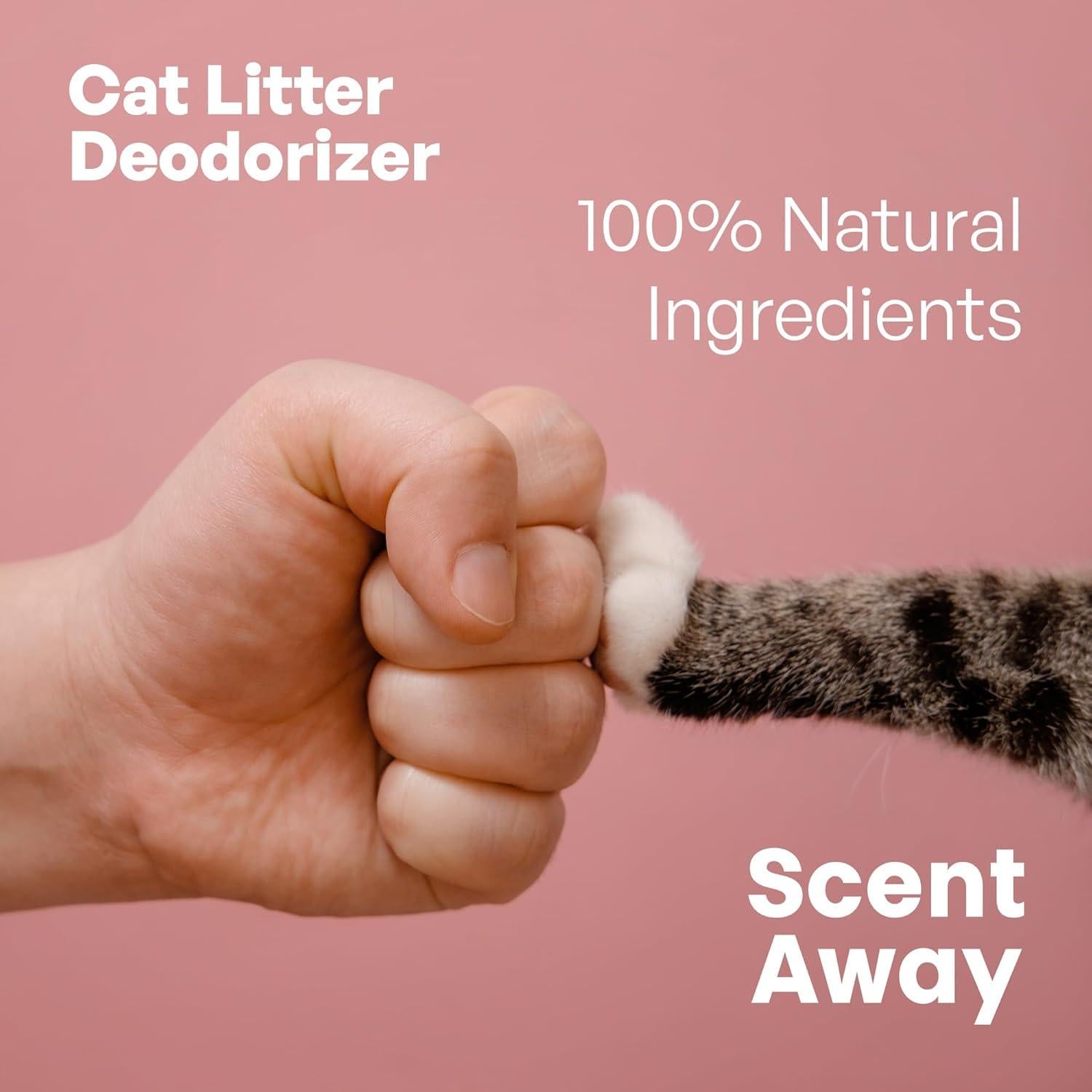 Desodorante para Gato Scent Away 298g - Sin Fragancia, Carbono Activo