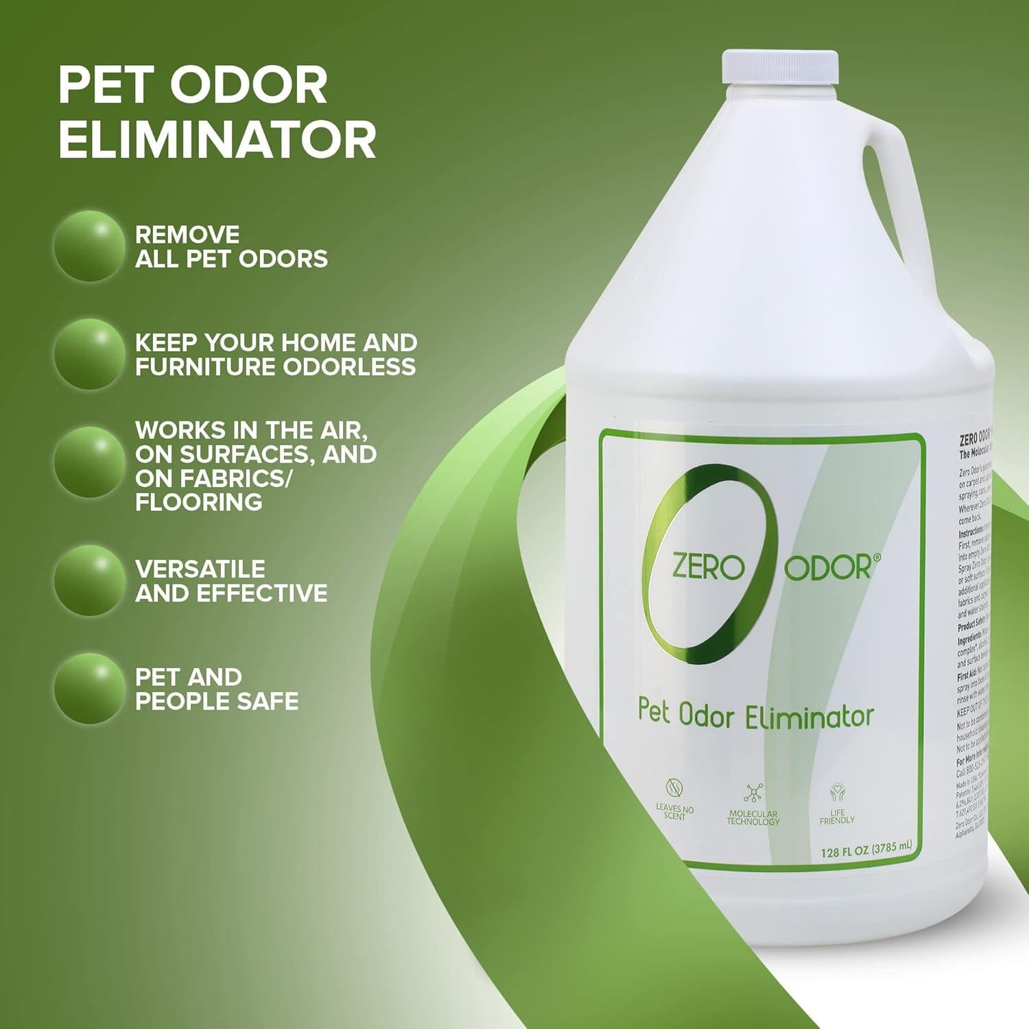 Zero Odor Eliminador de Olores para Mascotas 3.86 kg