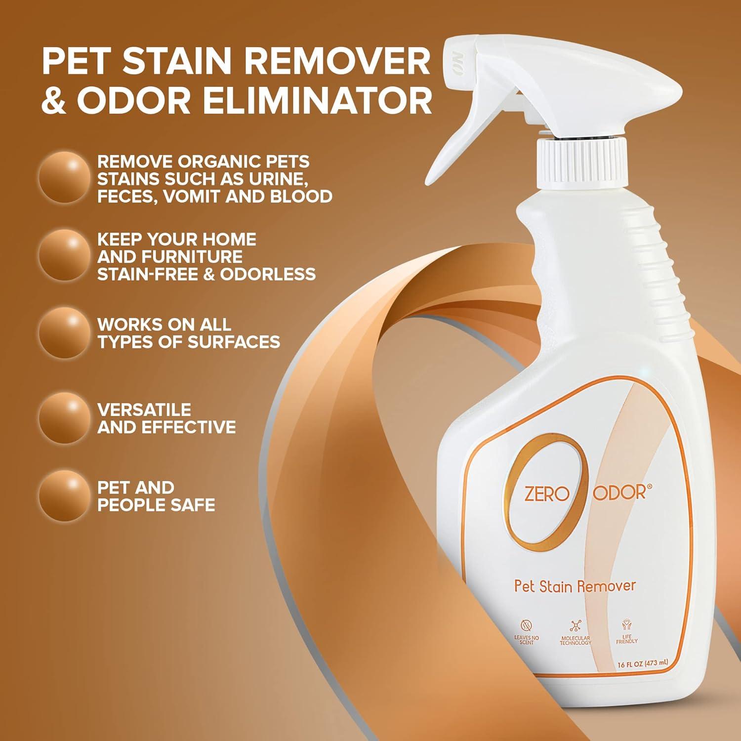 Zero Odor Removedor de Manchas y Olores de Mascotas 473ml