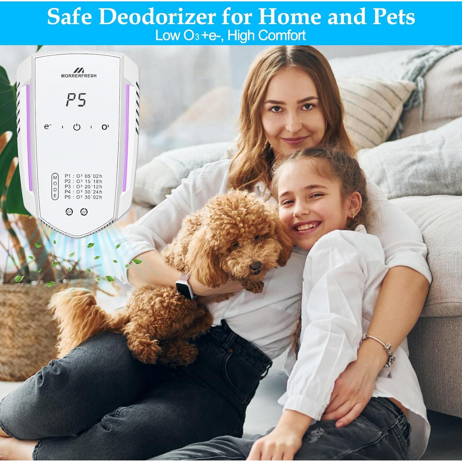 Purificador de Ozono Morrerfresh 100mg/h Eliminador de Olores