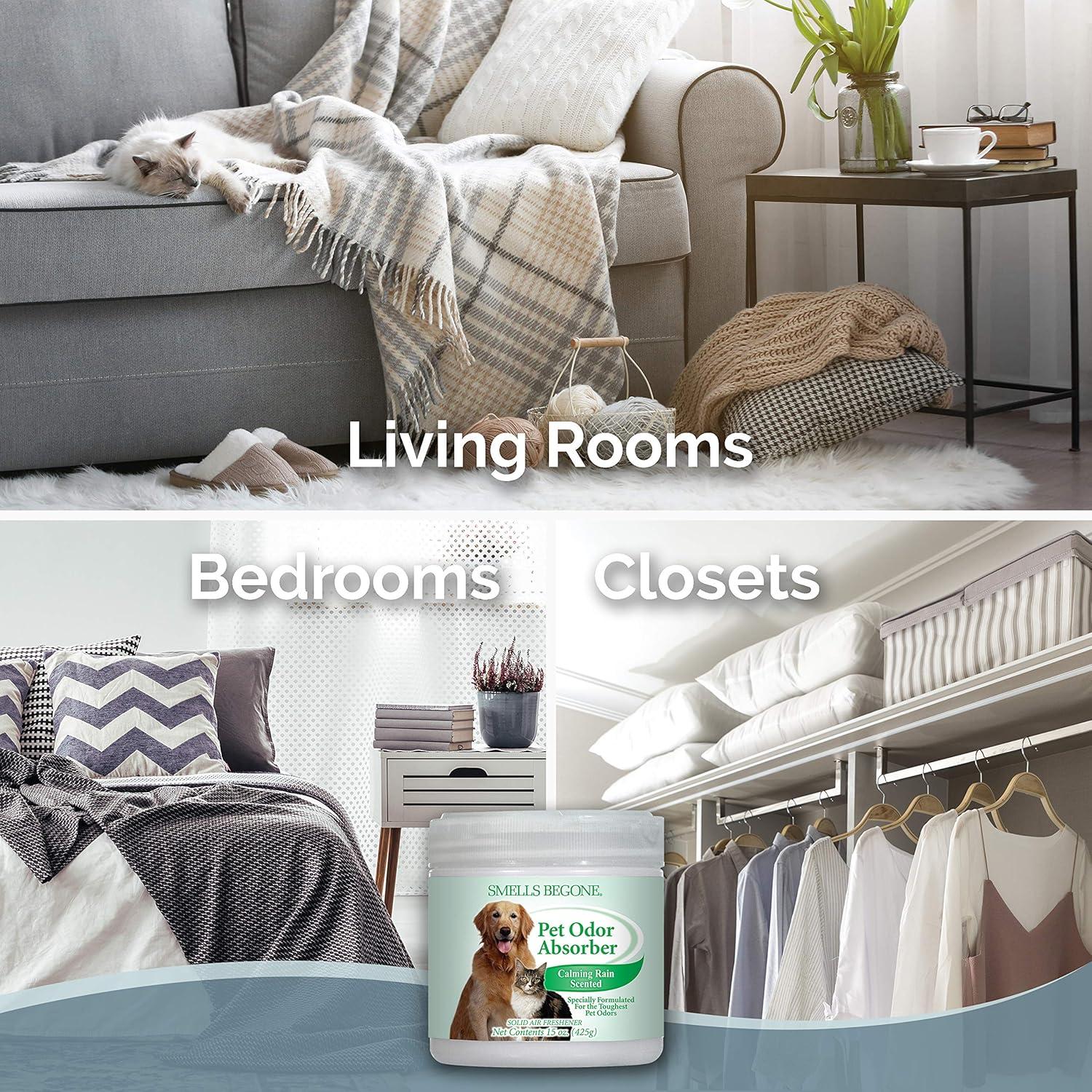 Gel Absorbente de Olores para Mascotas SMELLS BEGONE 425g