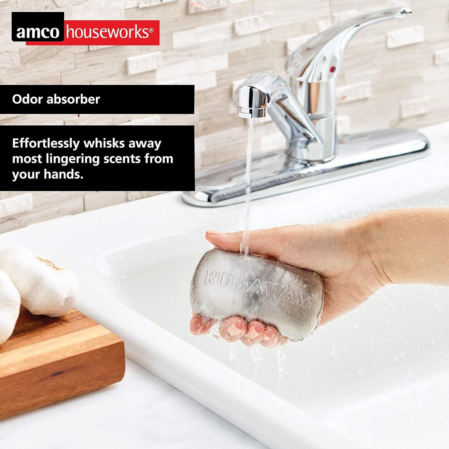 Barra Rub Away Amco - Eliminador de Olores Acero Inoxidable 2 Pzas