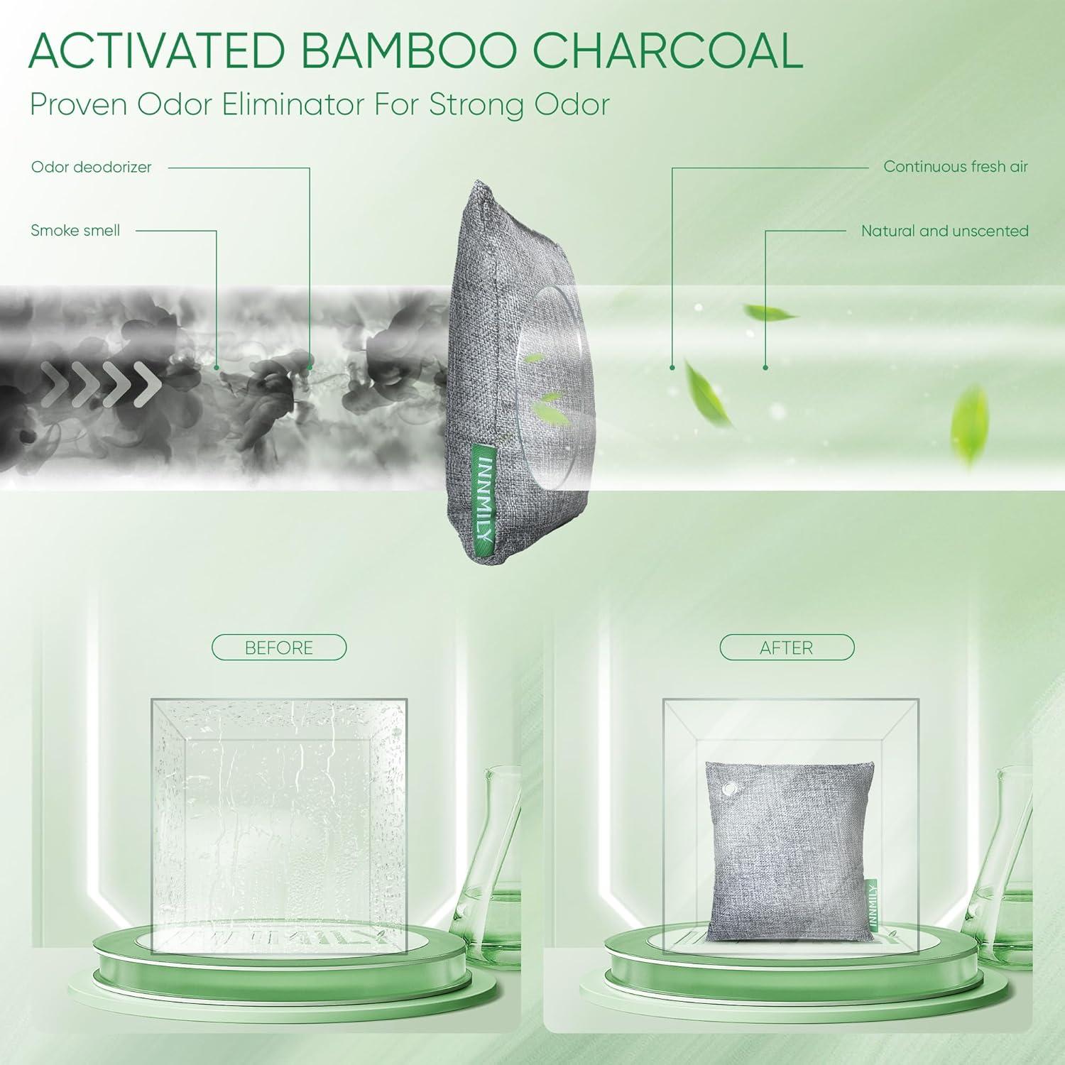 Absorbente de Olores Innmily 4x200g Carbón Activado Natural