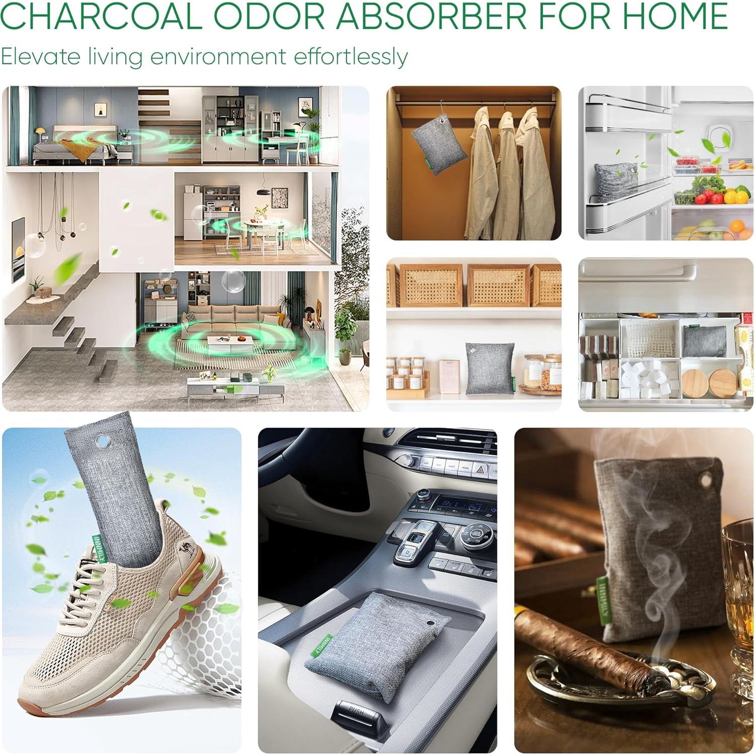 Absorbente de Olores Innmily 4x200g Carbón Activado Natural