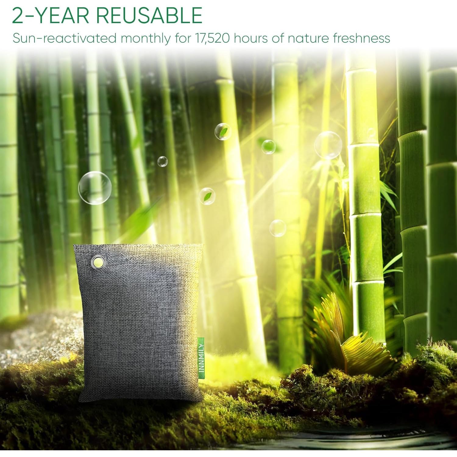 Absorbente de Olores Innmily 4x200g Carbón Activado Natural