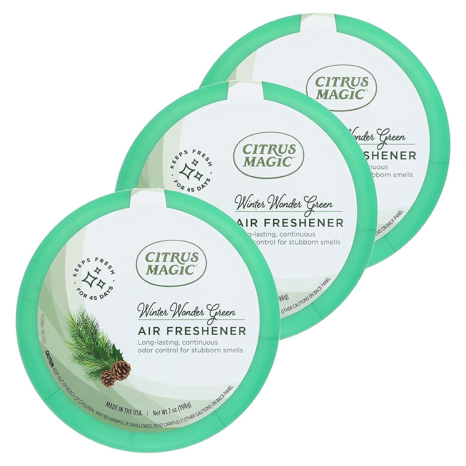 Ambientador Sólido Citrus Magic Pino Verde 198g - Paquete de 3