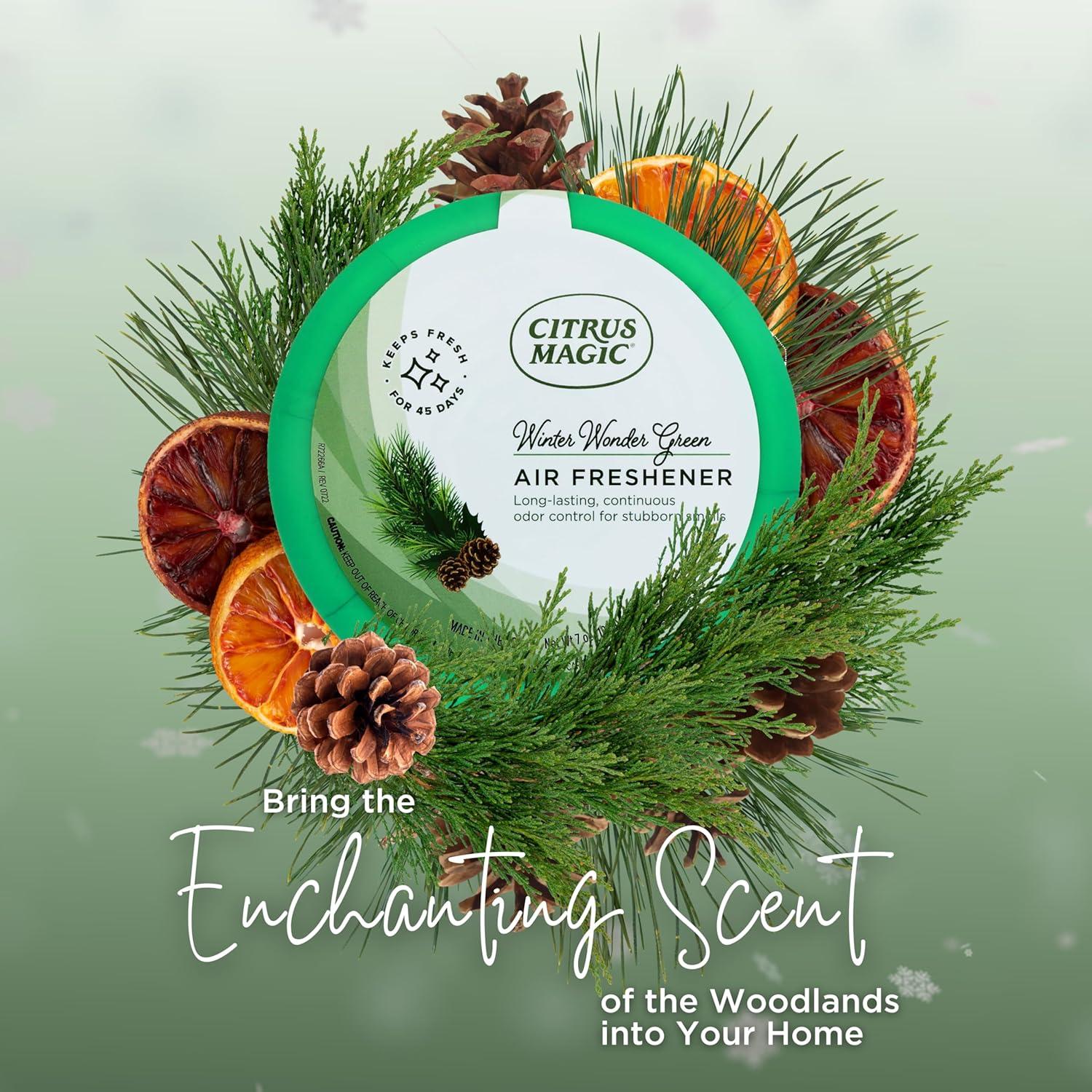Ambientador Sólido Citrus Magic Pino Verde 198g - Paquete de 3