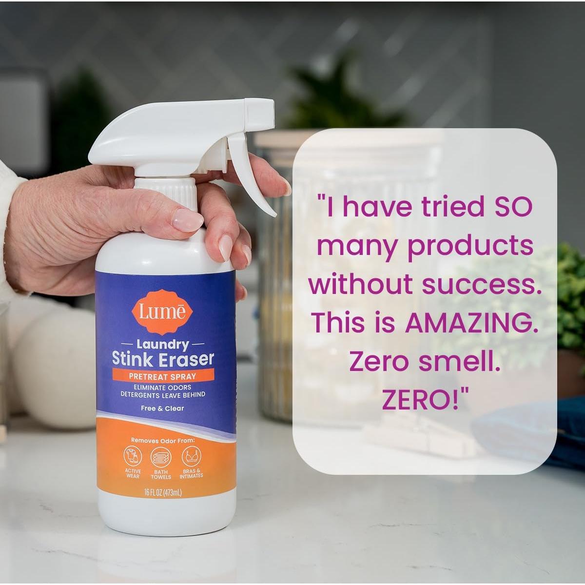 Lume Laundry Stink Eraser Spray 473 ml - Elimina Olores Ropa