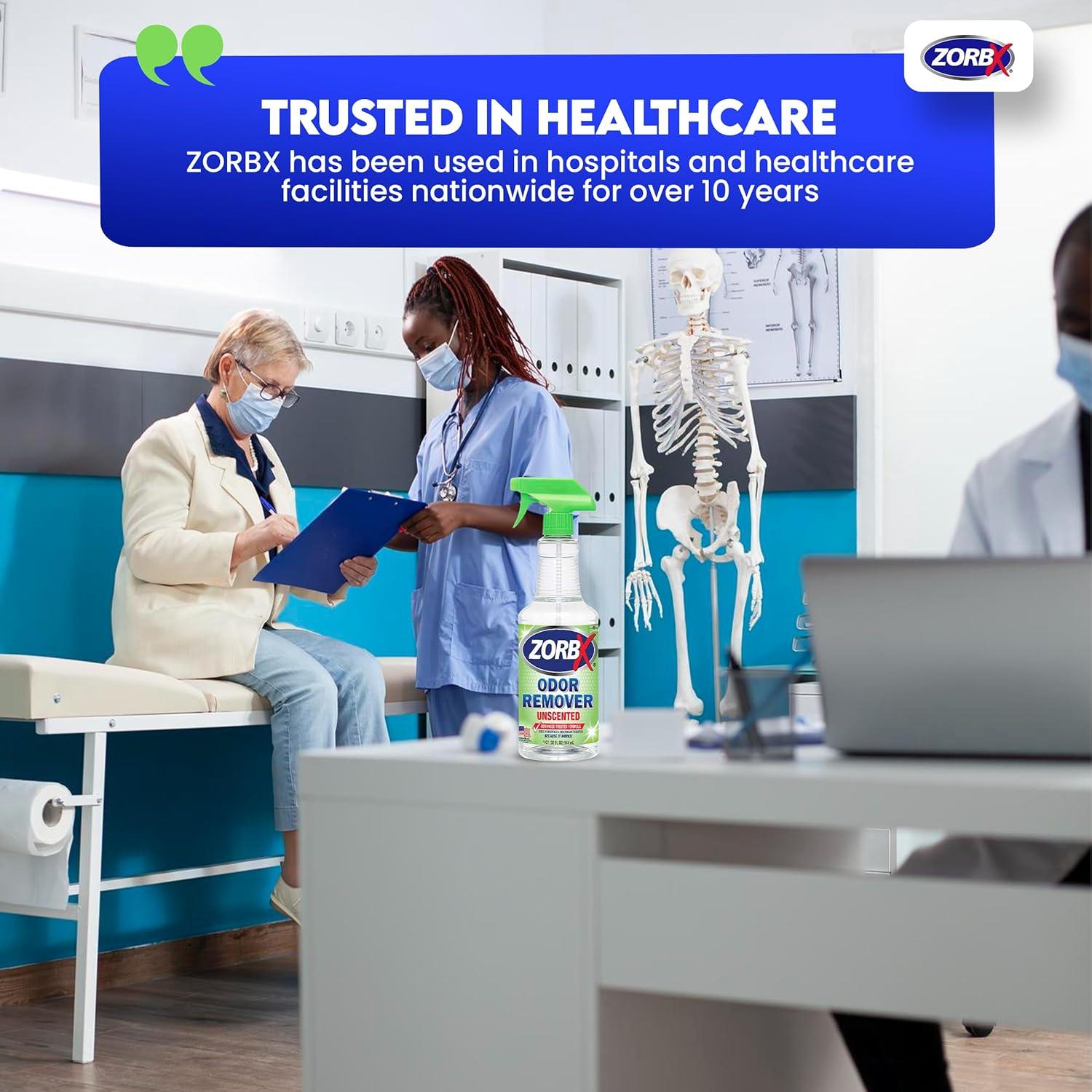 ZORBX Spray Quitamanchas y Olores Sin Fragancia 32 oz