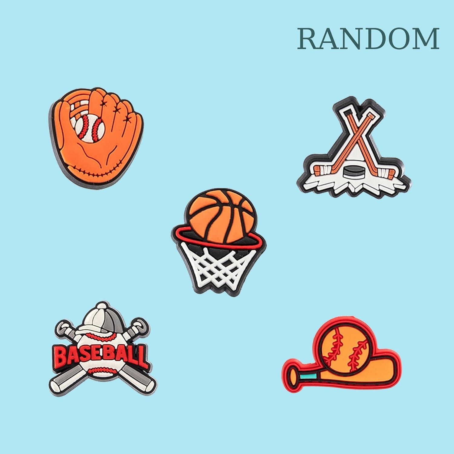 30 Piezas Encantos Aleatorios para Zapatos MelleFlarynsun PVC