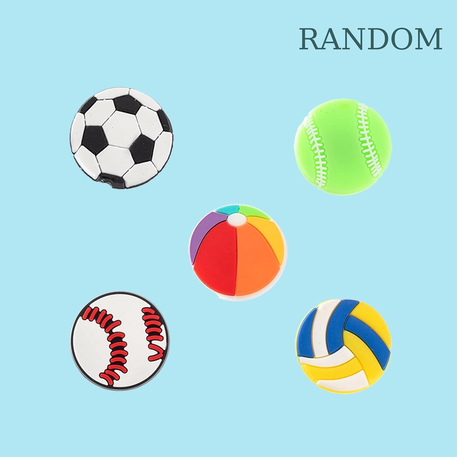 30 Piezas Encantos Aleatorios para Zapatos MelleFlarynsun PVC