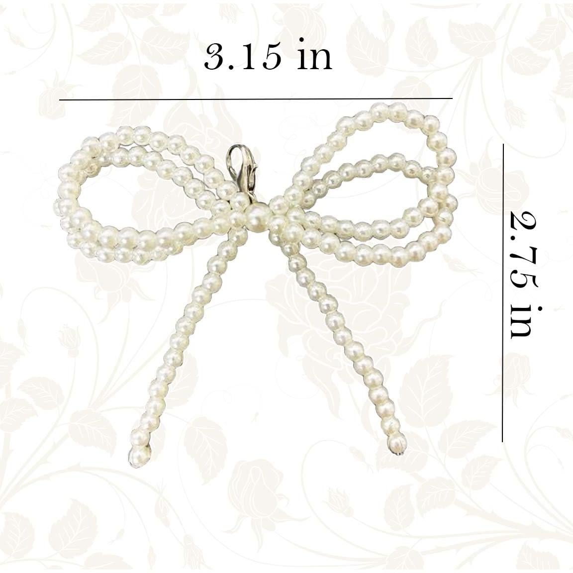 2 Piezas Charms de Perlas para Cordones de Zapatos - Blanco