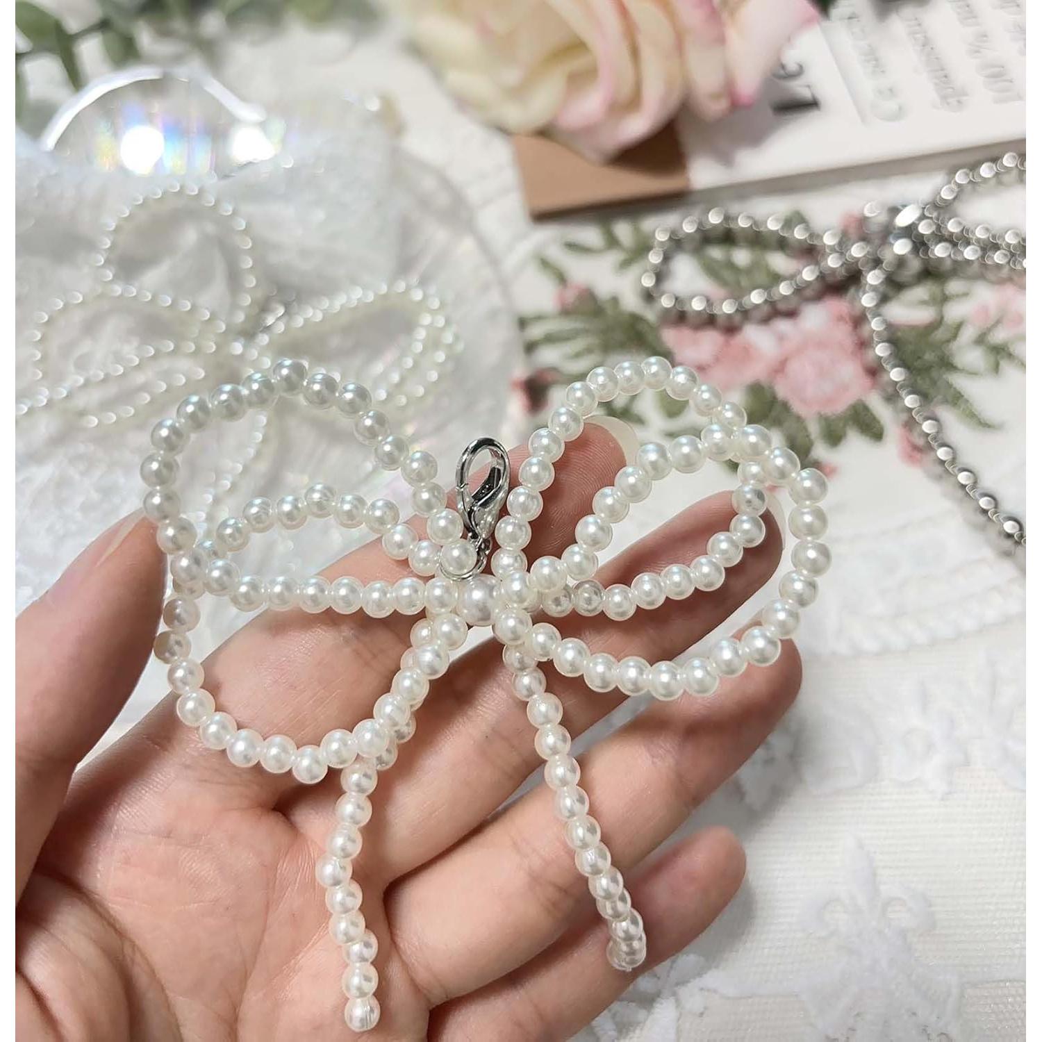 2 Piezas Charms de Perlas para Cordones de Zapatos - Blanco