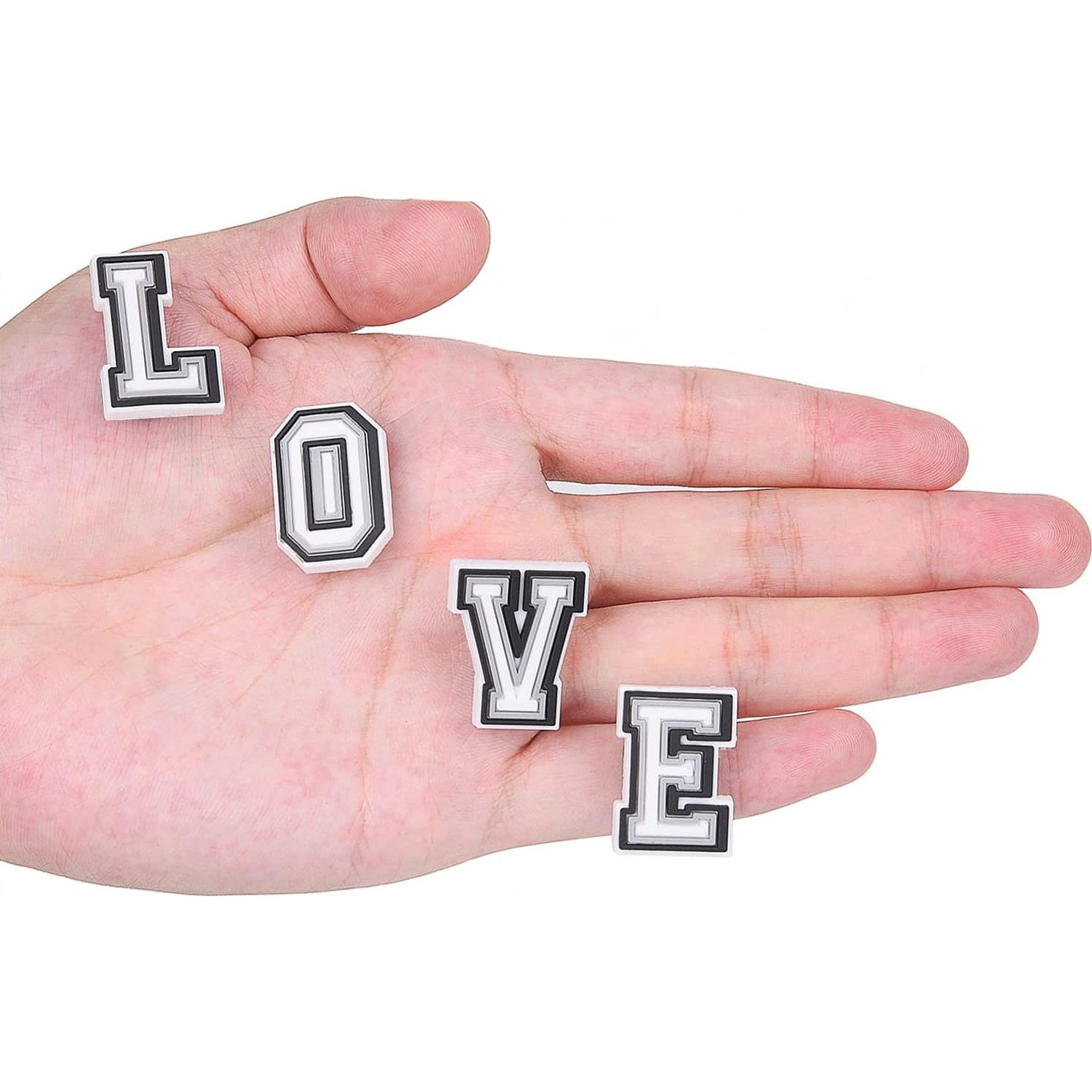 Encantos de Letras para Zapatos CUNUEN - 78 Piezas PVC