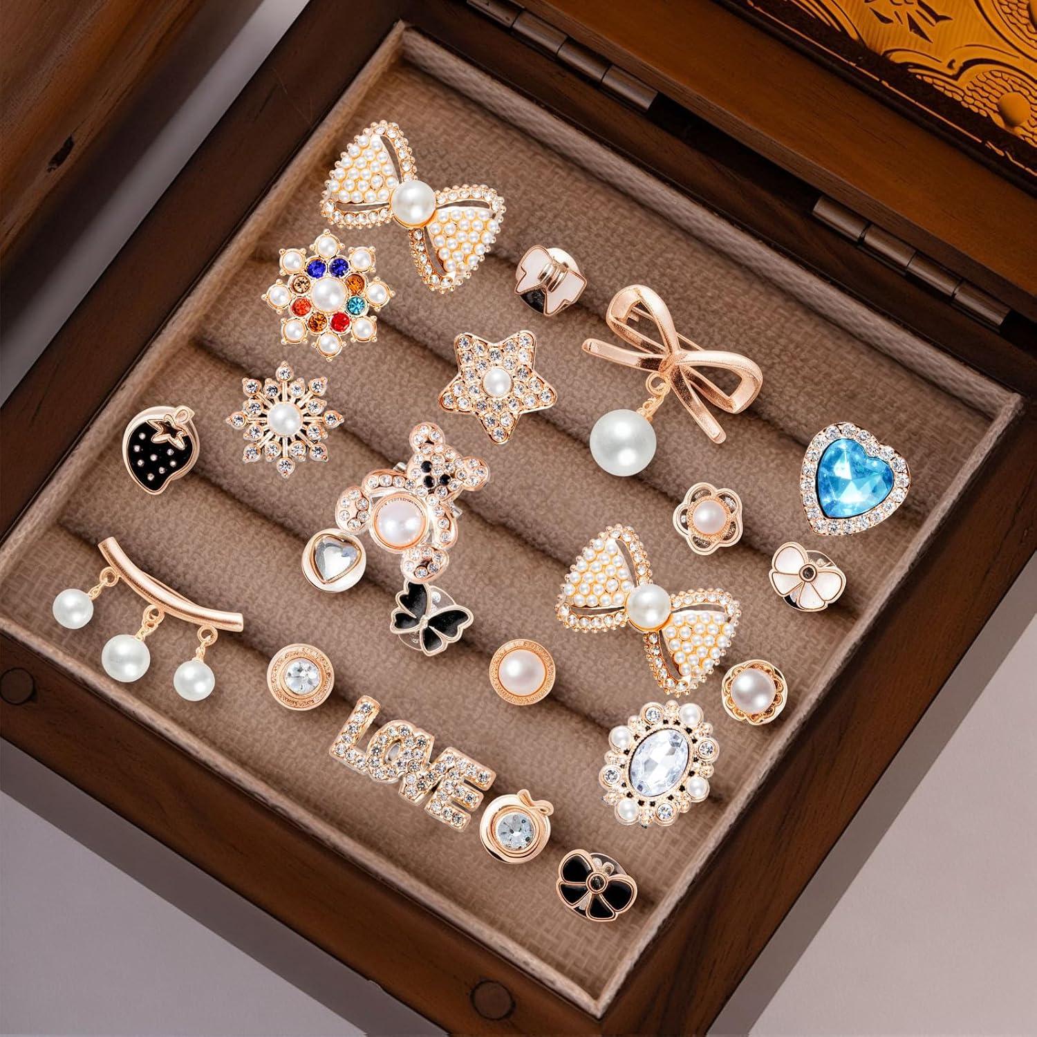 Kit de Encantos para Calcetines RQAYE - 65 Piezas con Alfileres