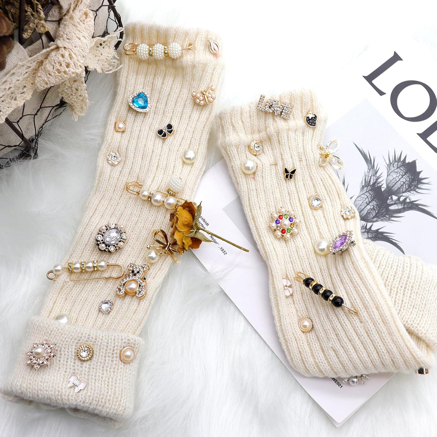 Kit de Encantos para Calcetines RQAYE - 65 Piezas con Alfileres