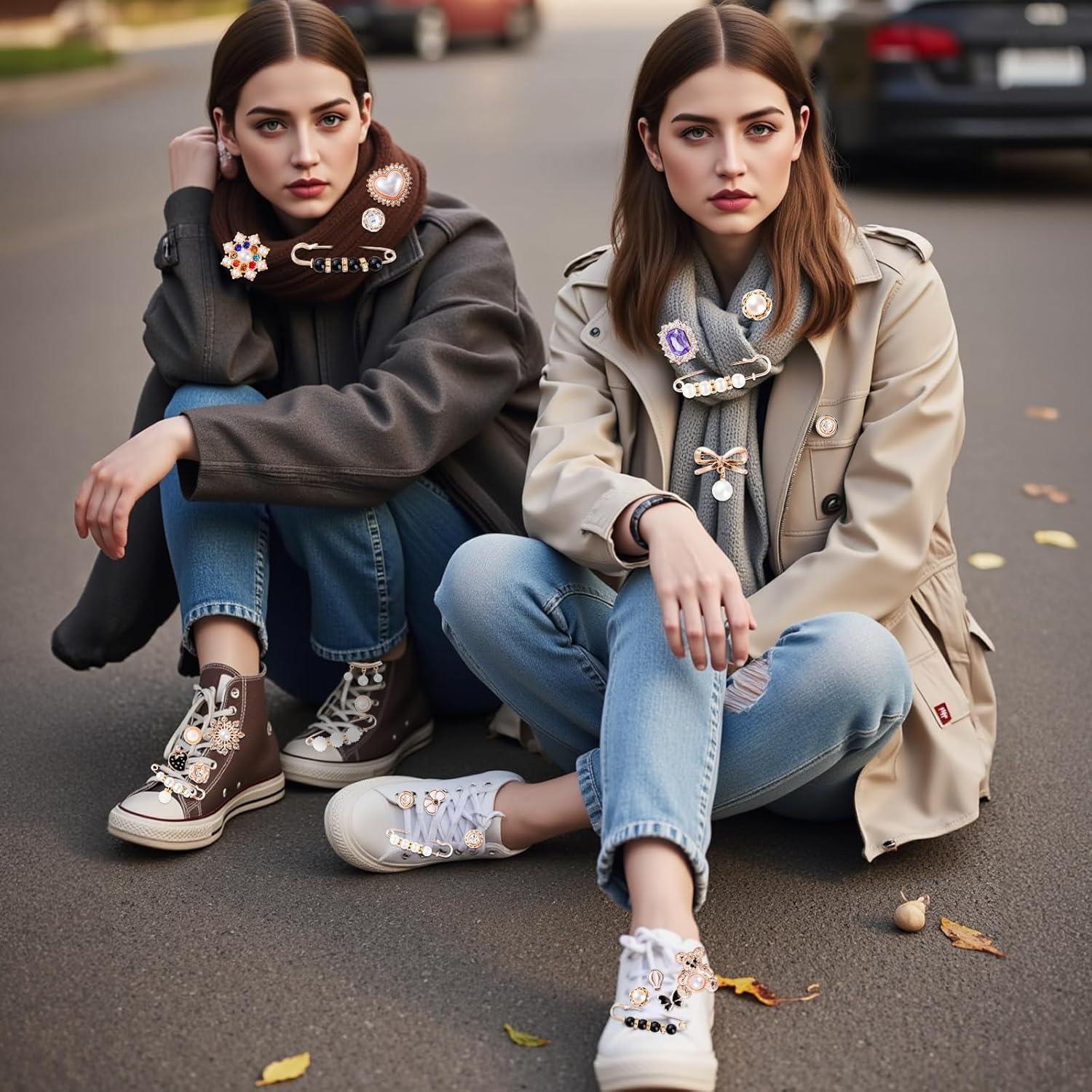 Kit de Encantos para Calcetines RQAYE - 65 Piezas con Alfileres