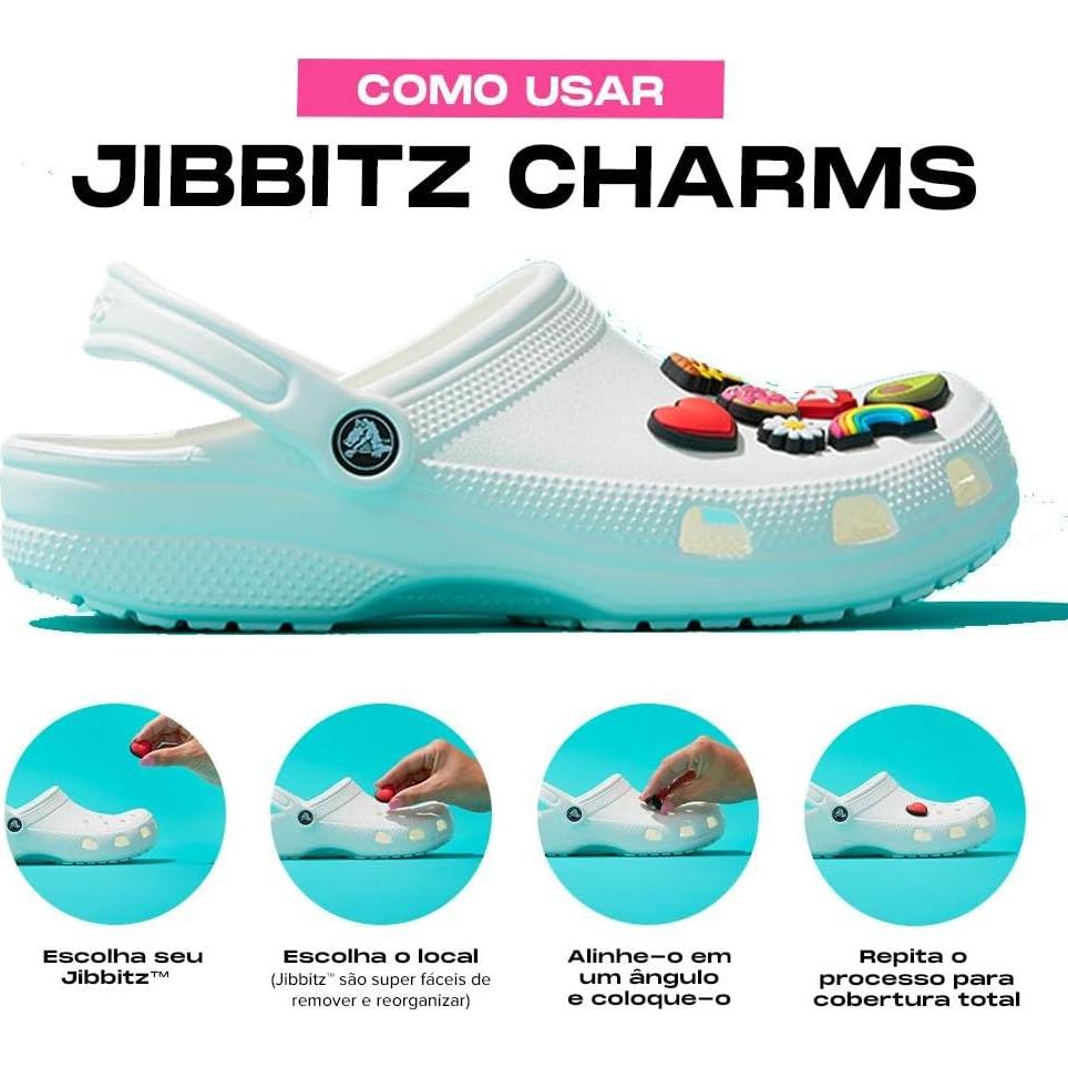 Crocs Jibbitz Encantos para Zapatos - Paquete de 5 Unisex