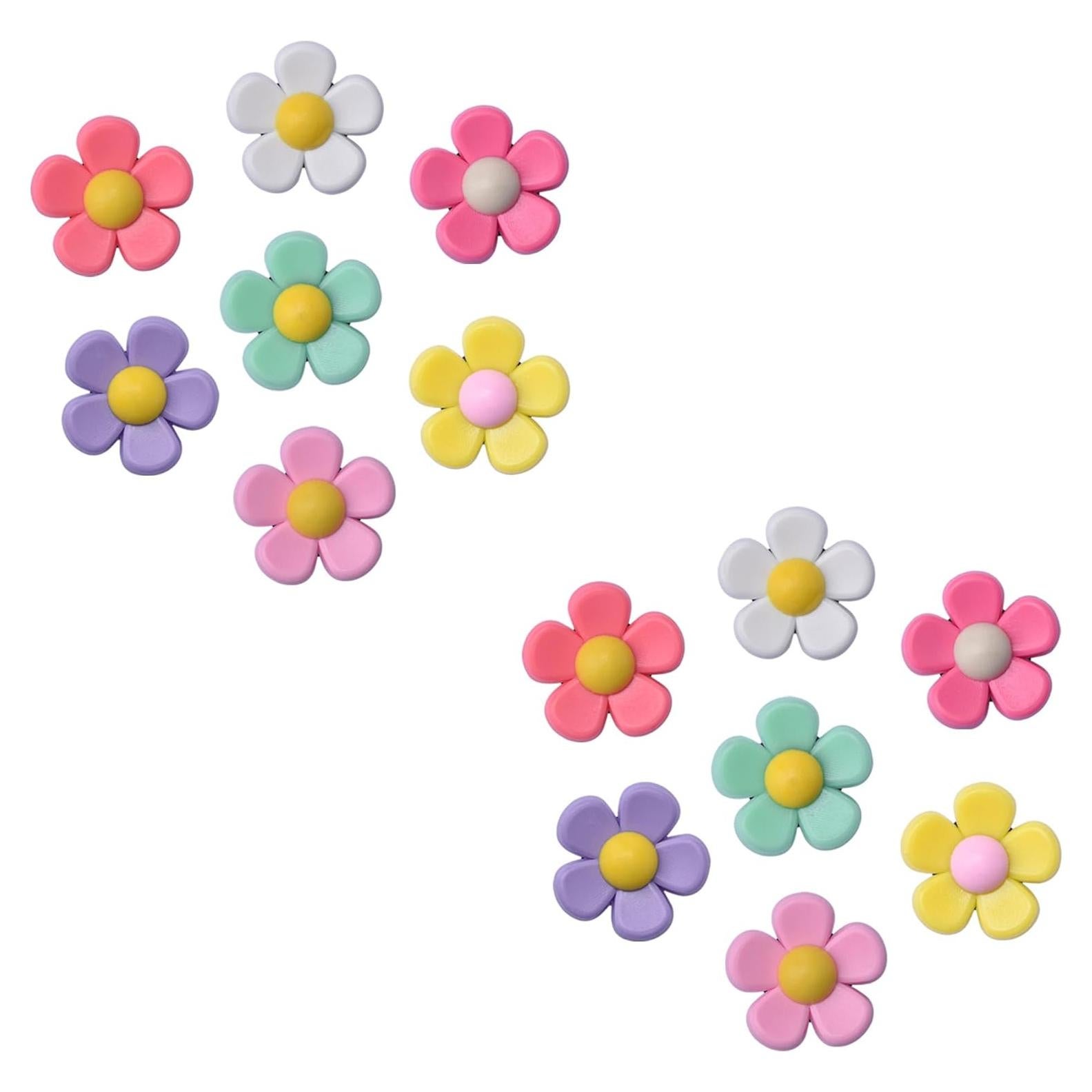 Encantos de Zapatos de Flores 14 pcs Resina para Niñas