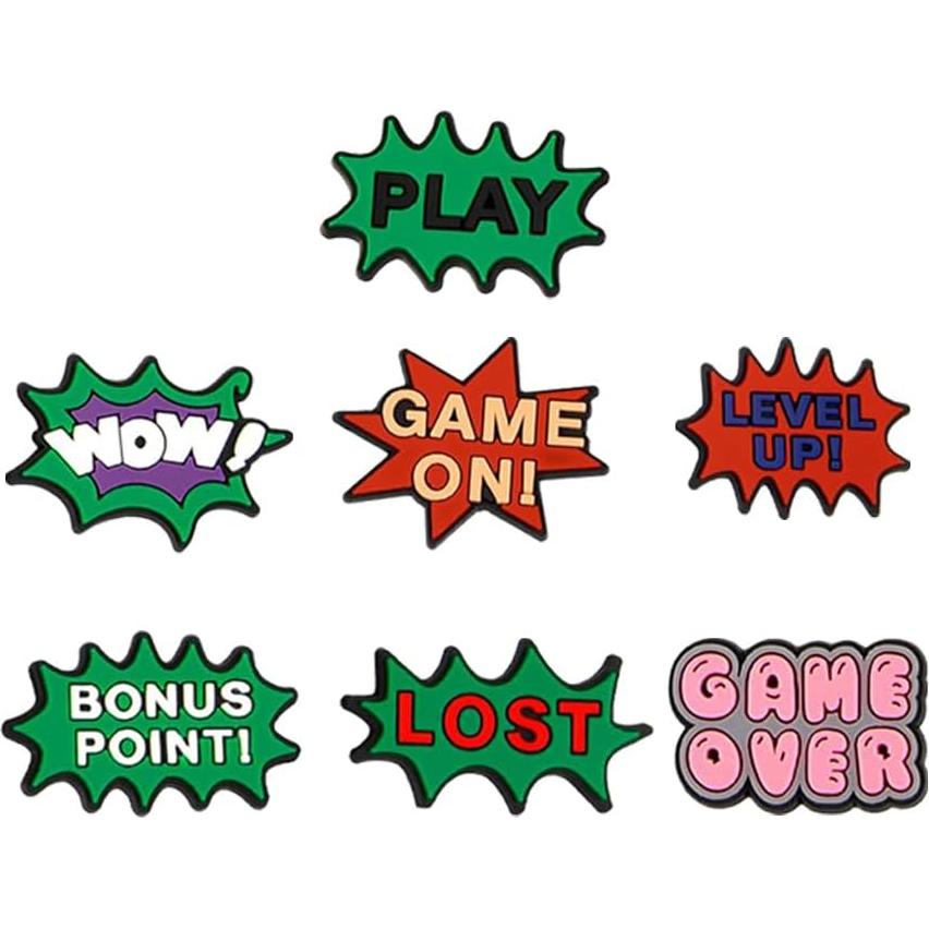 50 Encantos para Zapatos PVC Niños y Adultos - Baloncesto, Fútbol