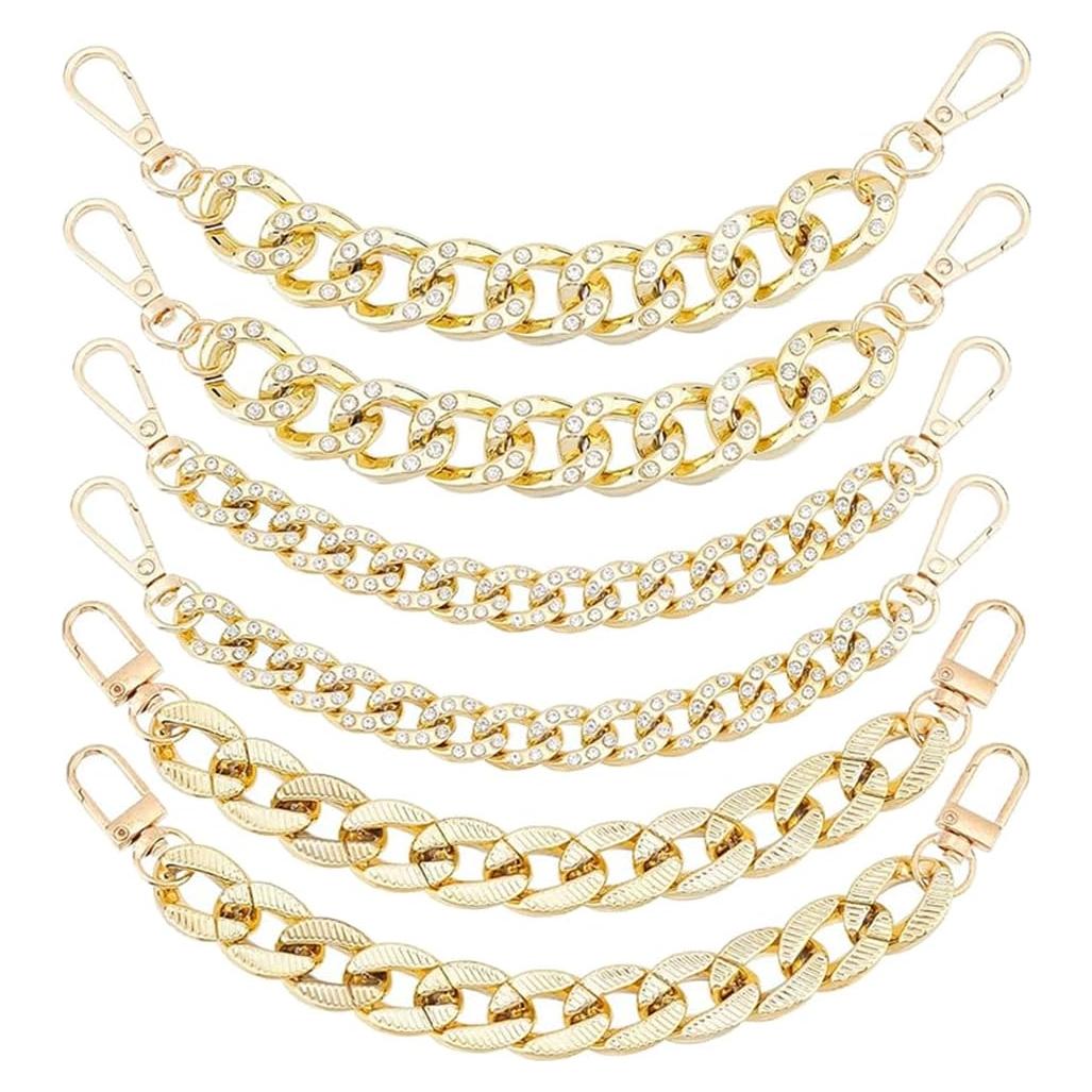 Cadenas para Zapatos PH PandaHall - 6 Piezas Doradas DIY