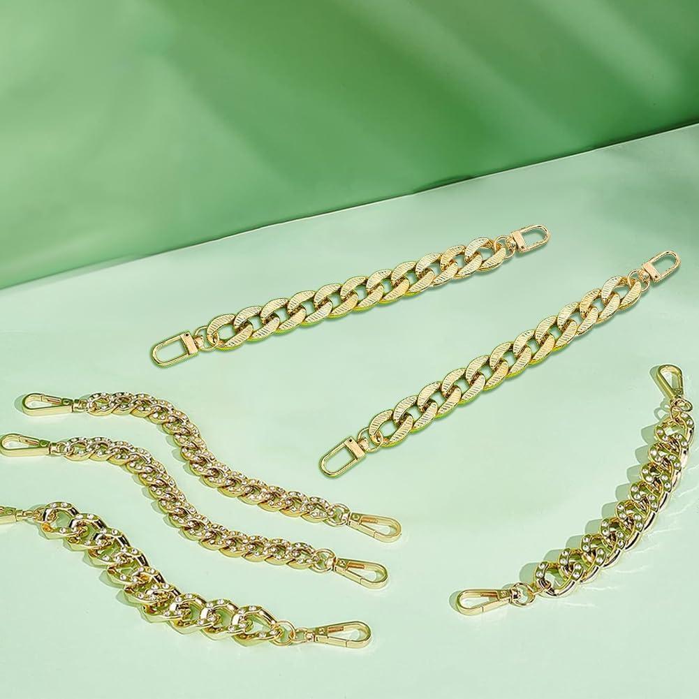 Cadenas para Zapatos PH PandaHall - 6 Piezas Doradas DIY