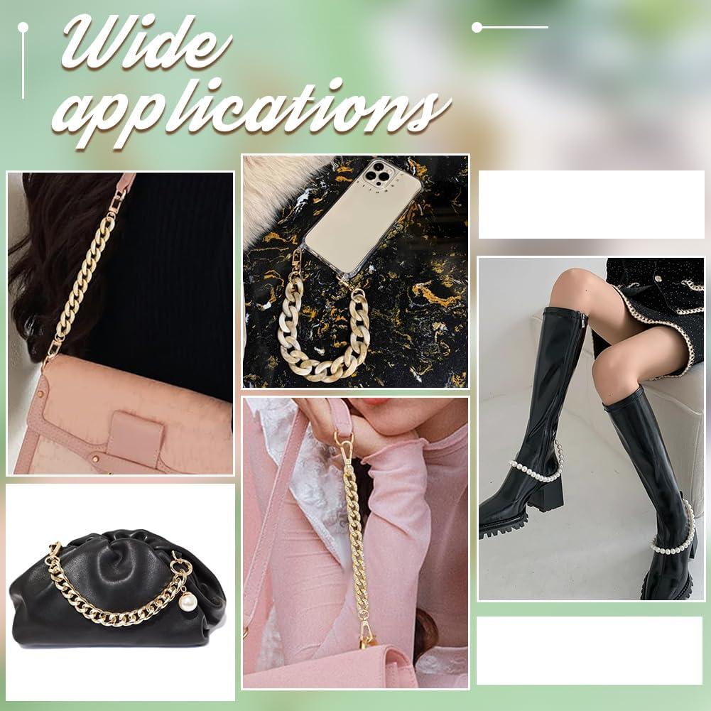 Cadenas para Zapatos PH PandaHall - 6 Piezas Doradas DIY