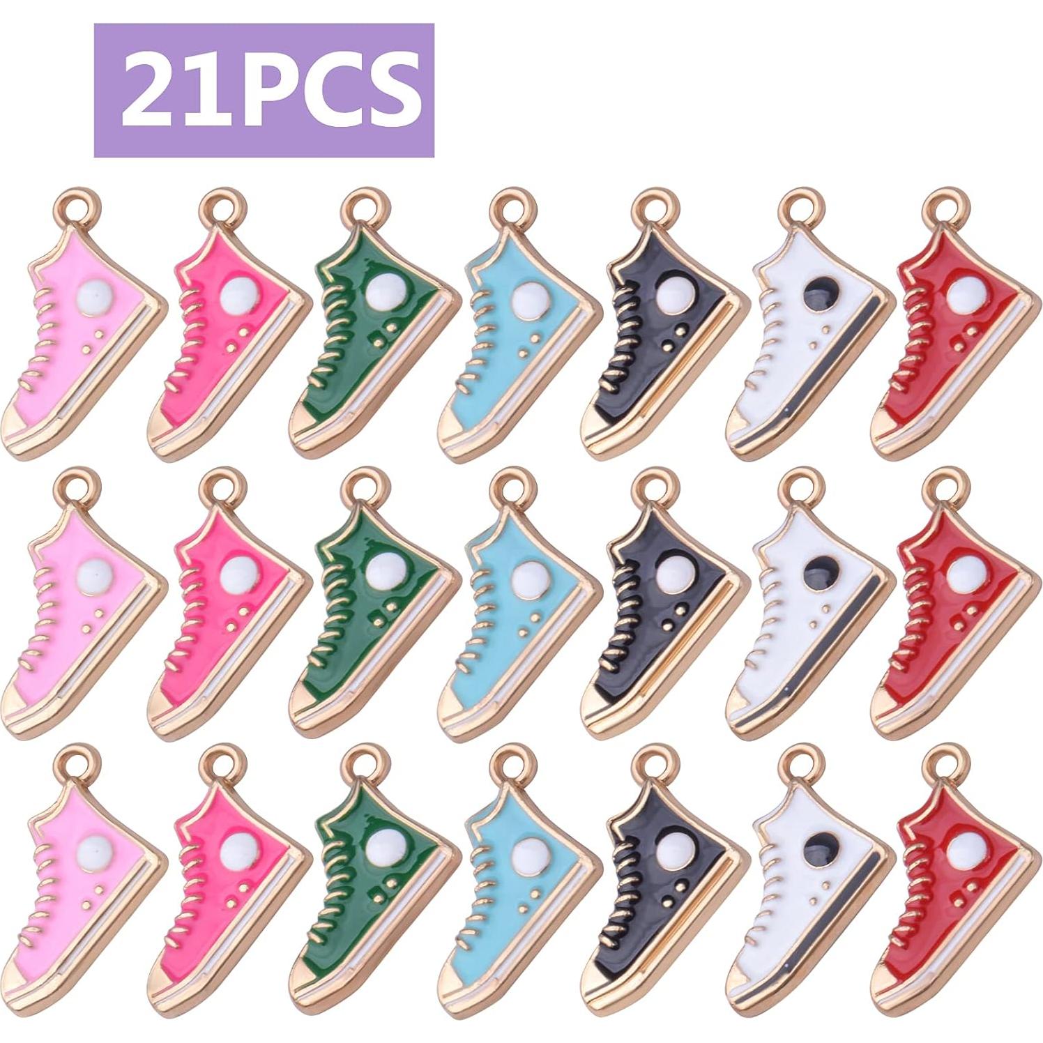 21 Piezas Encantos de Zapatos Jdesun para DIY Joyería