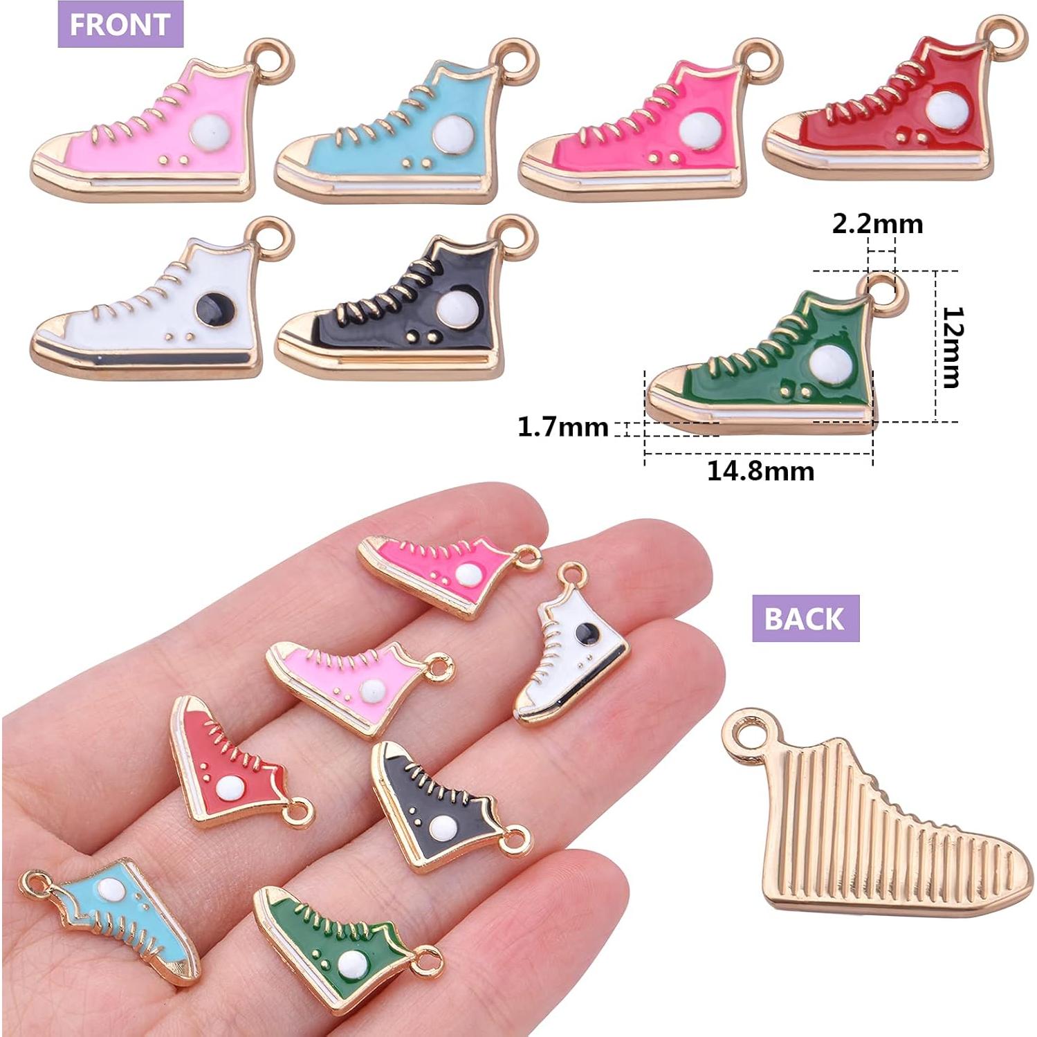21 Piezas Encantos de Zapatos Jdesun para DIY Joyería