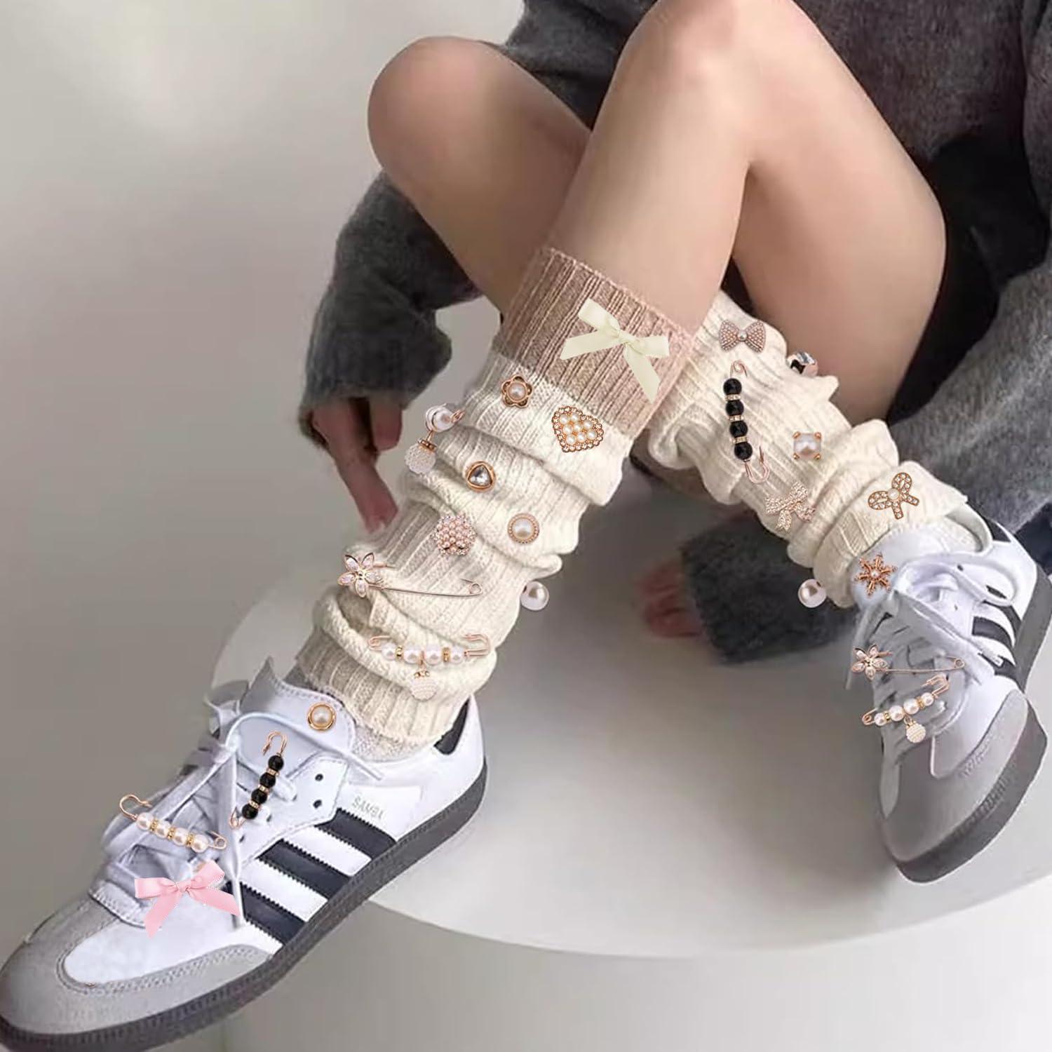 80 Charms de Calcetines Coloridos sdezunx - Broches y Pines