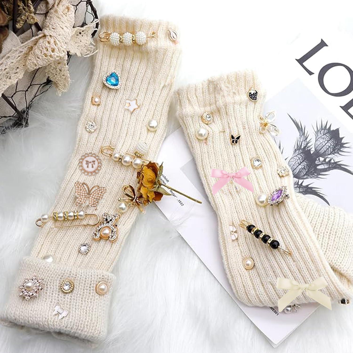 80 Charms de Calcetines Coloridos sdezunx - Broches y Pines