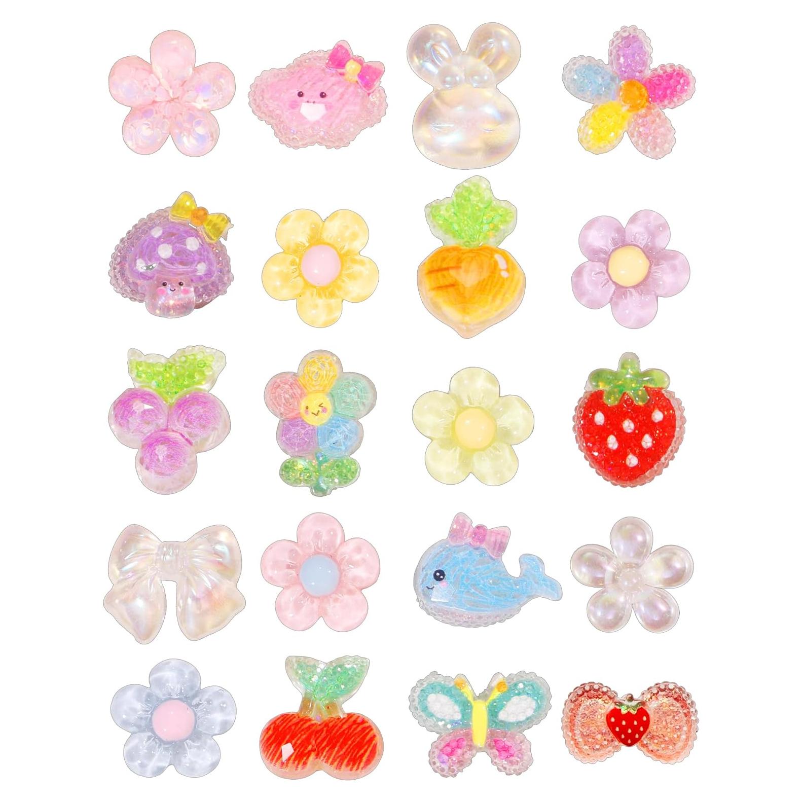 Encantos de Zapato de Cristal Brillante para Mujeres - 20 Piezas