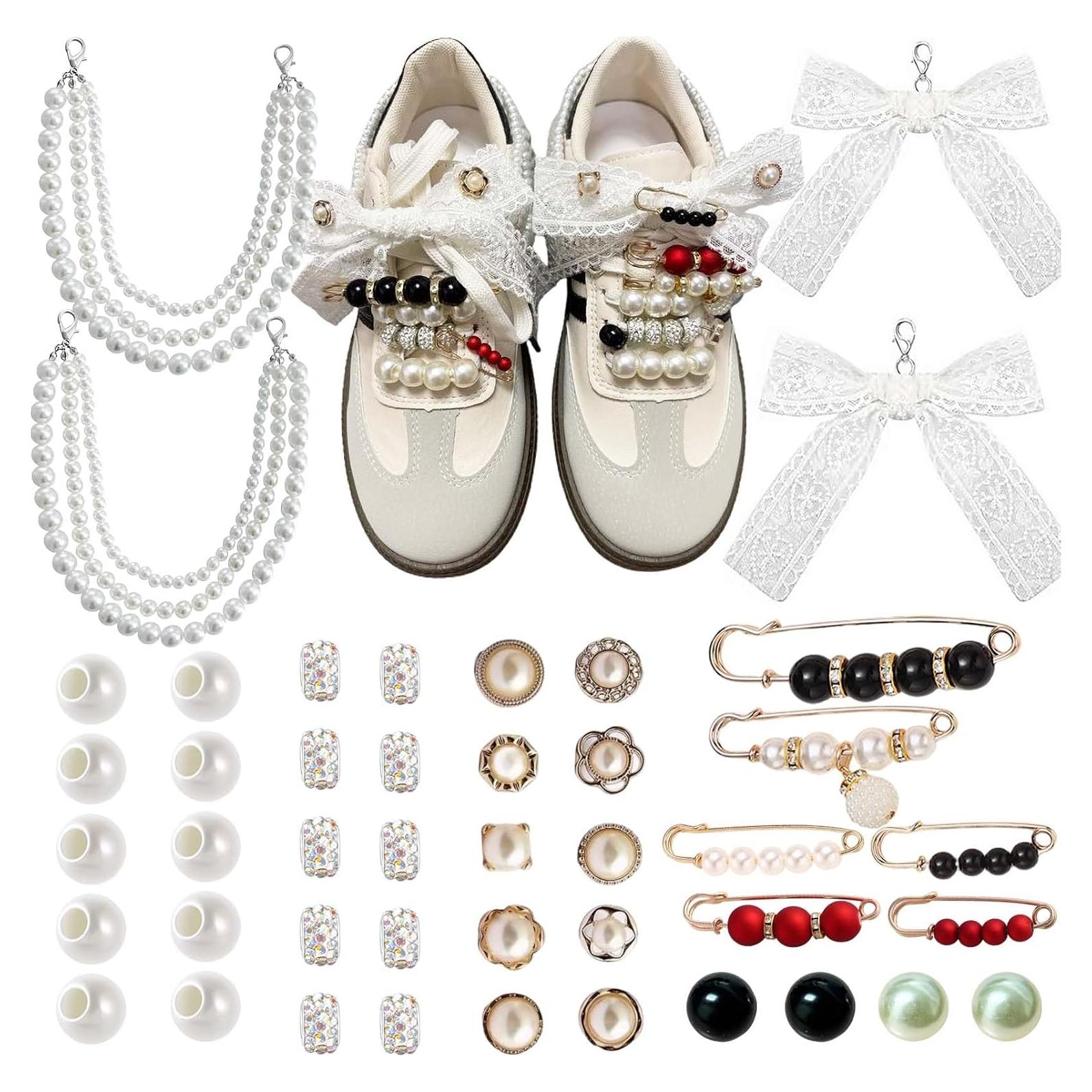 44 Encantos para Zapatos Lospfo - Decoración Elegante para Mujeres