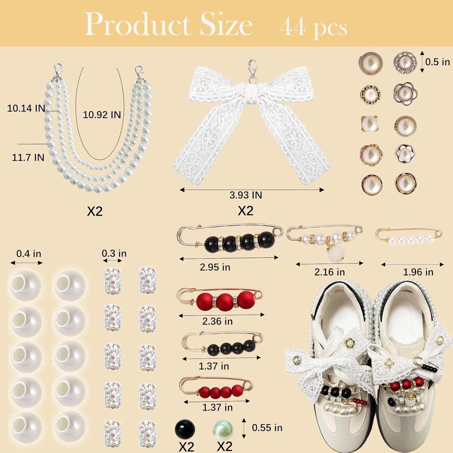 44 Encantos para Zapatos Lospfo - Decoración Elegante para Mujeres