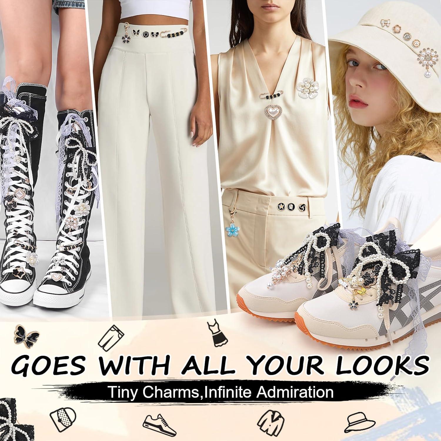 Kit de Charms Negros para Zapatos Yuboo - 246 Piezas DIY