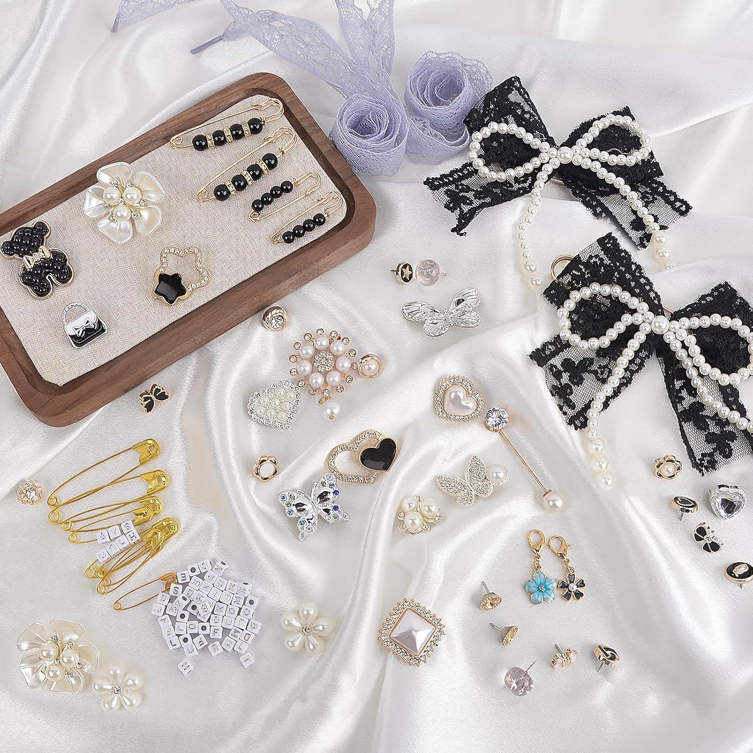 Kit de Charms Negros para Zapatos Yuboo - 246 Piezas DIY