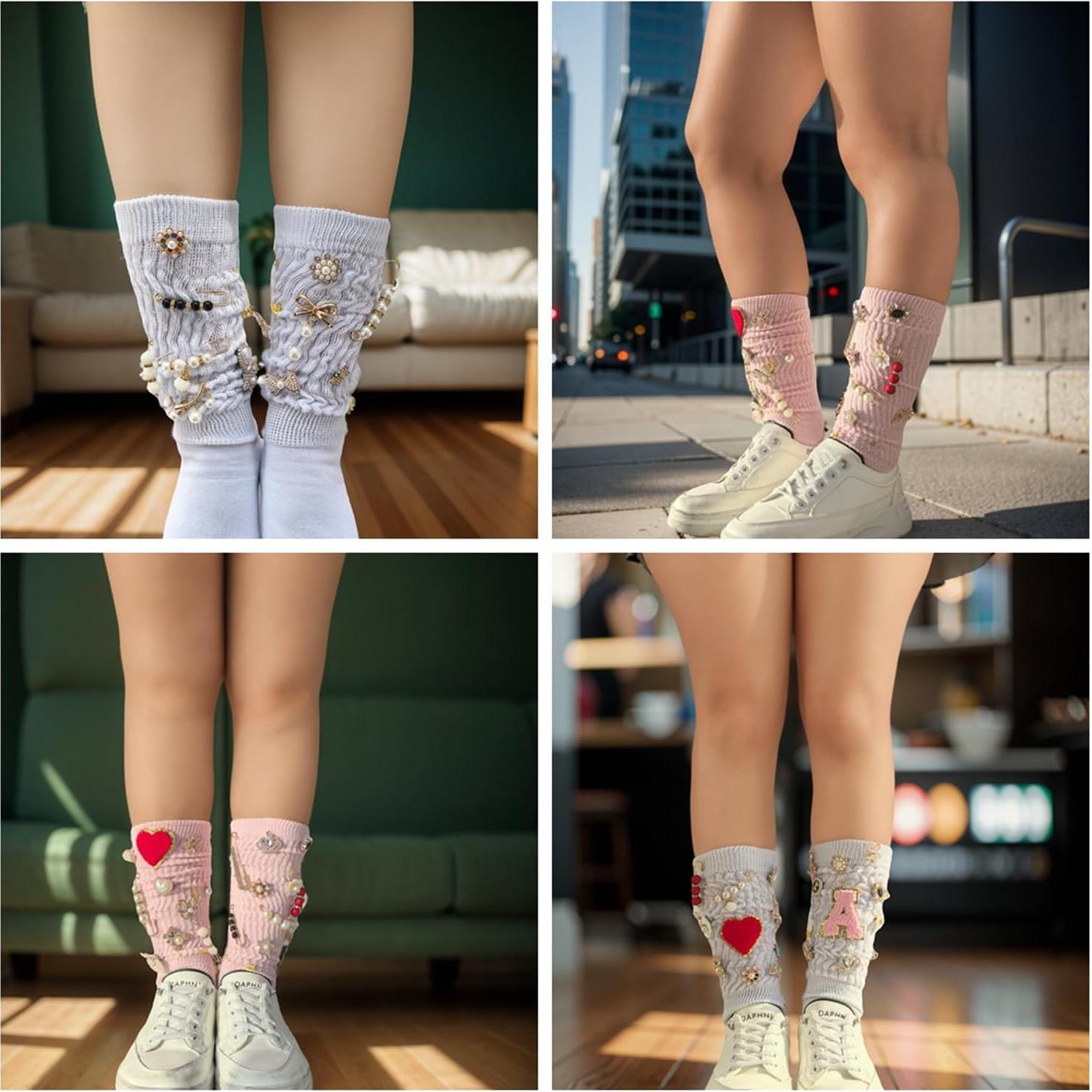 Kit de Encantos para Calcetines Eswala - 100 Piezas Oro