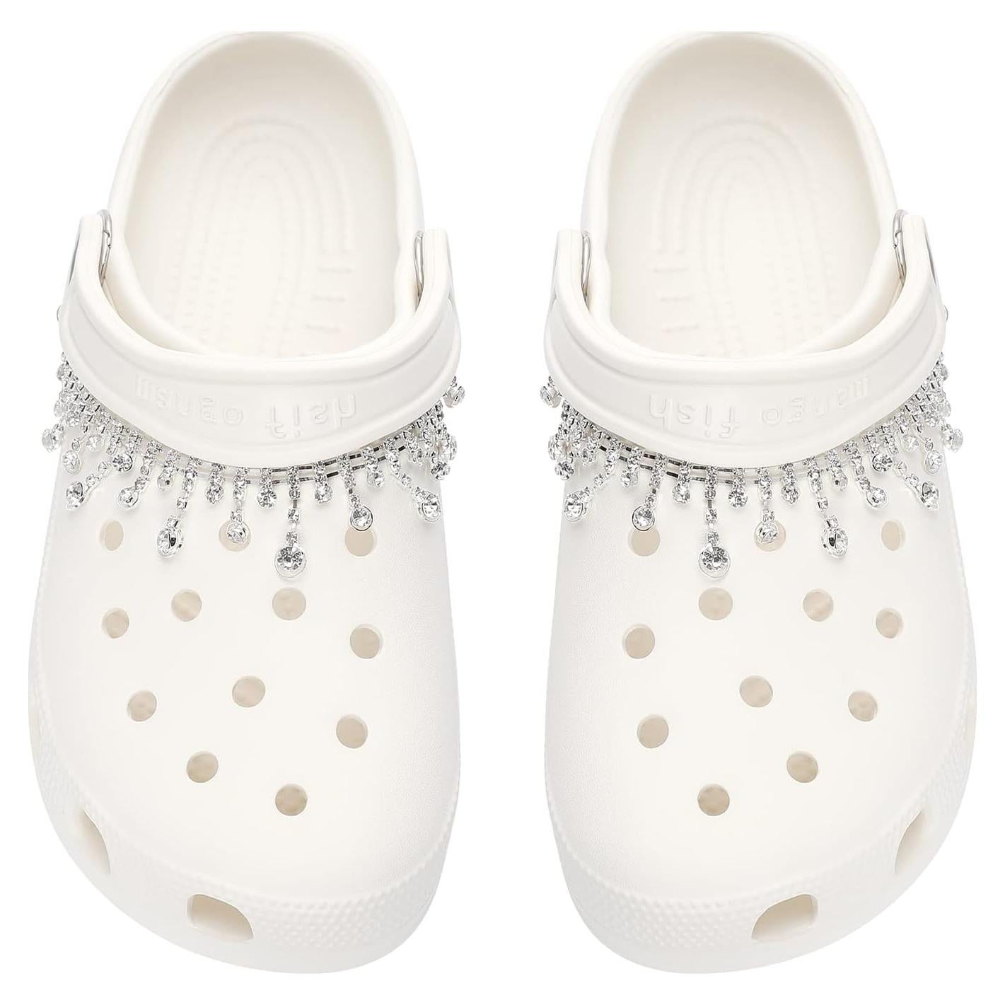 Cadenas de Zapatos Bling Bellaqueo para Niñas - Borlas Plateadas