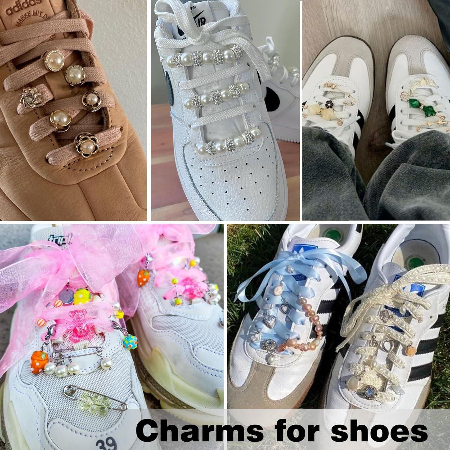 Broches Brillantes zgiraloca para Calcetines y Zapatos, 60 Piezas Oro